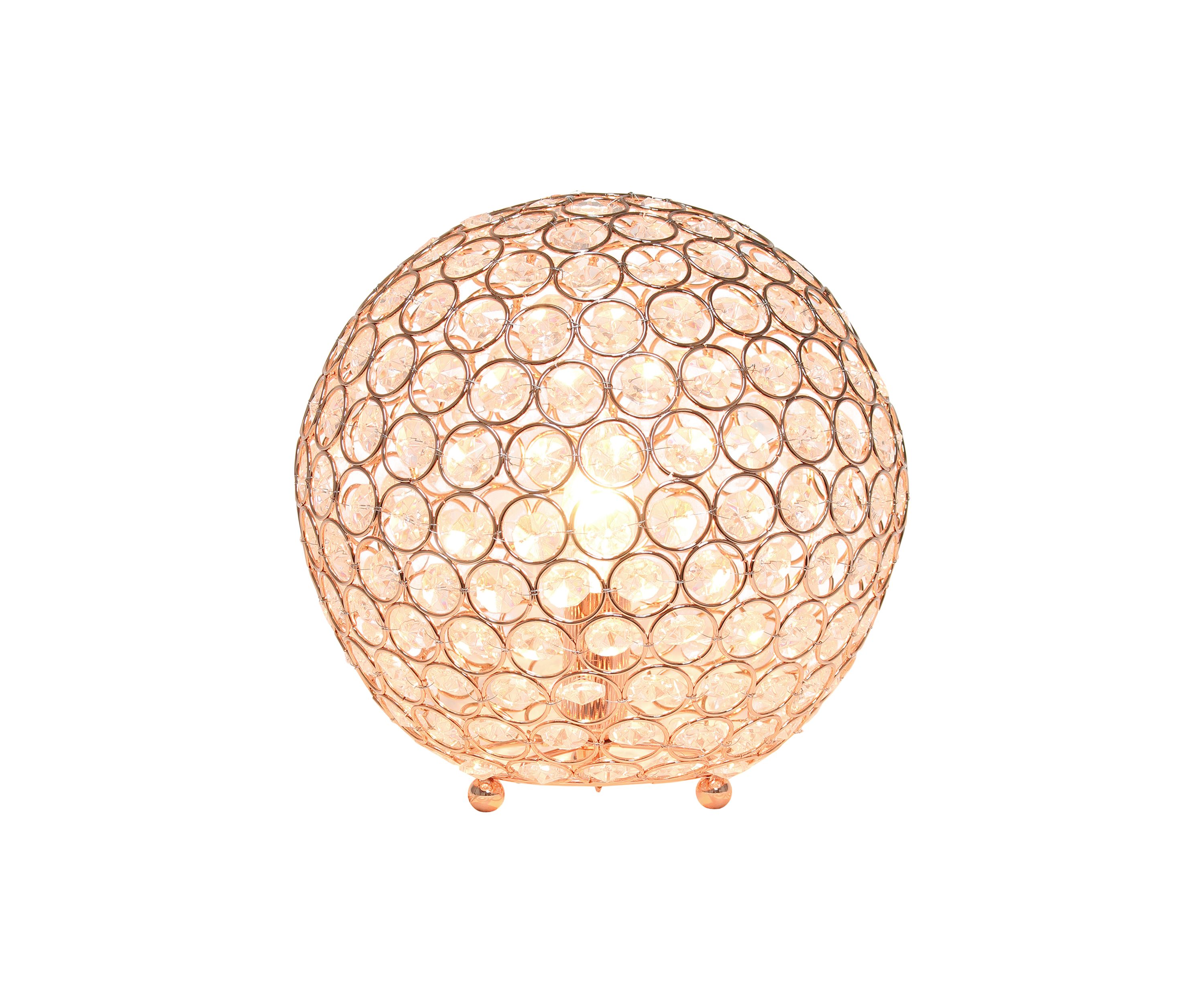 10 Inch Crystal Ball Sequin Table Lamp