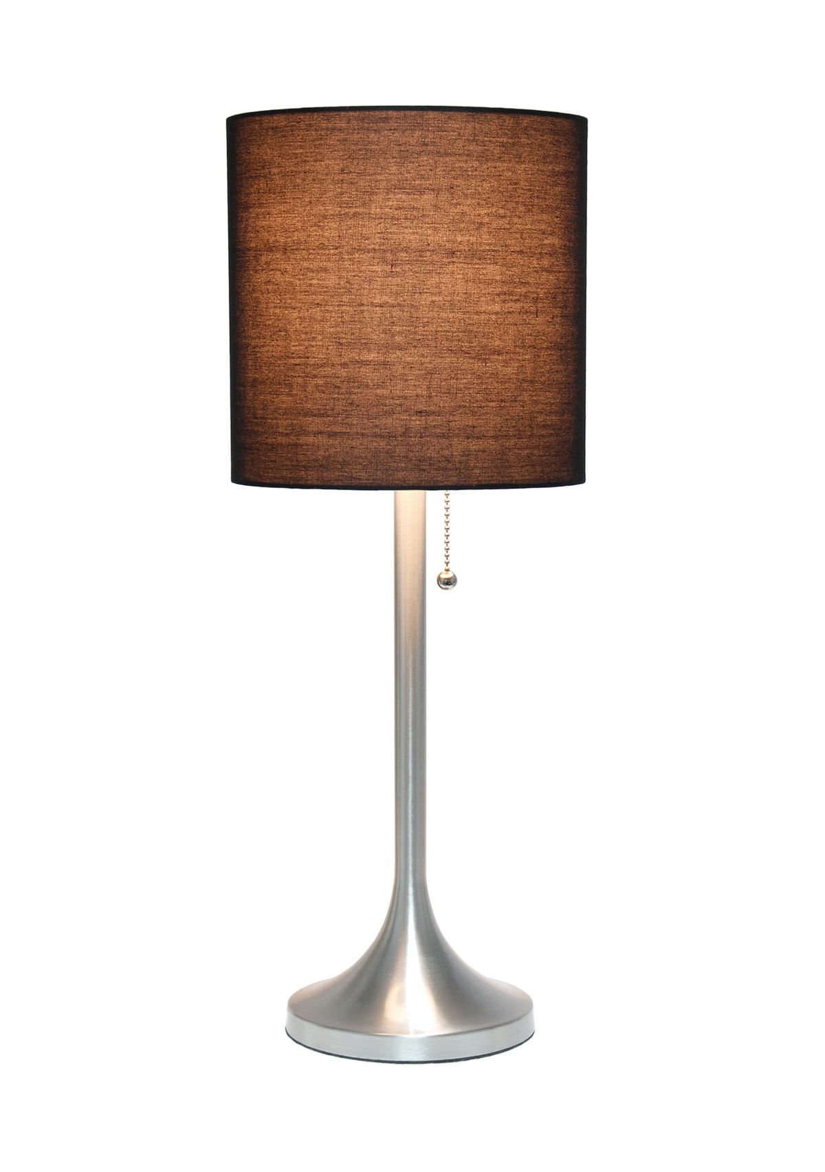 Tapered Table Lamp with Fabric Drum Shade
