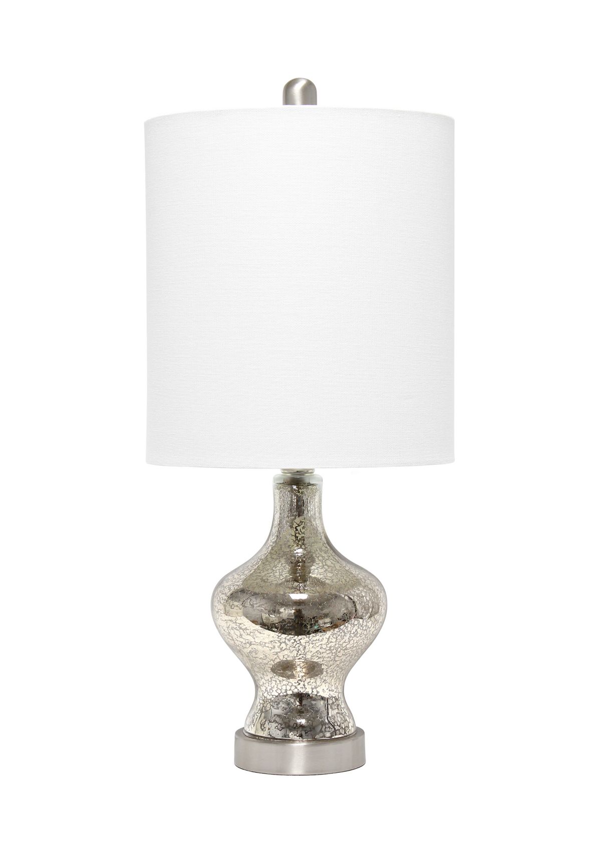 Paseo Table Lamp with White Fabric Shade
