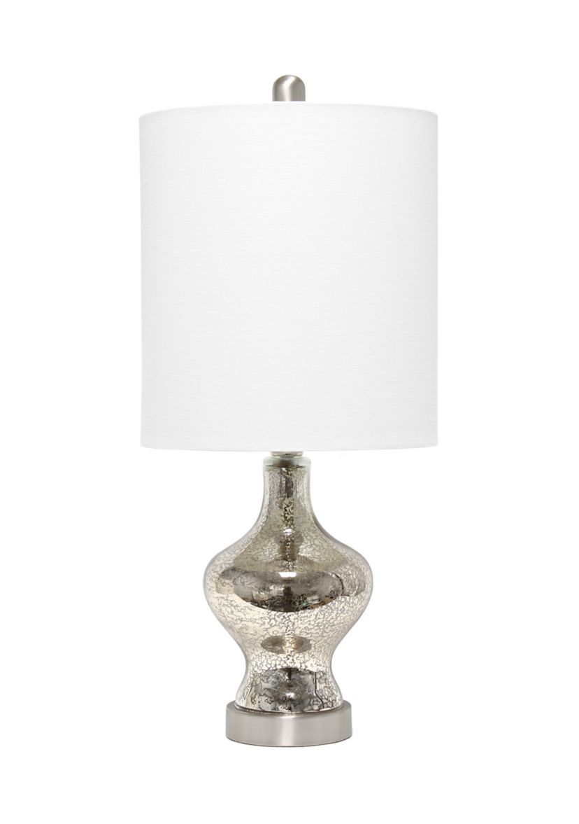 Paseo Table Lamp with White Fabric Shade