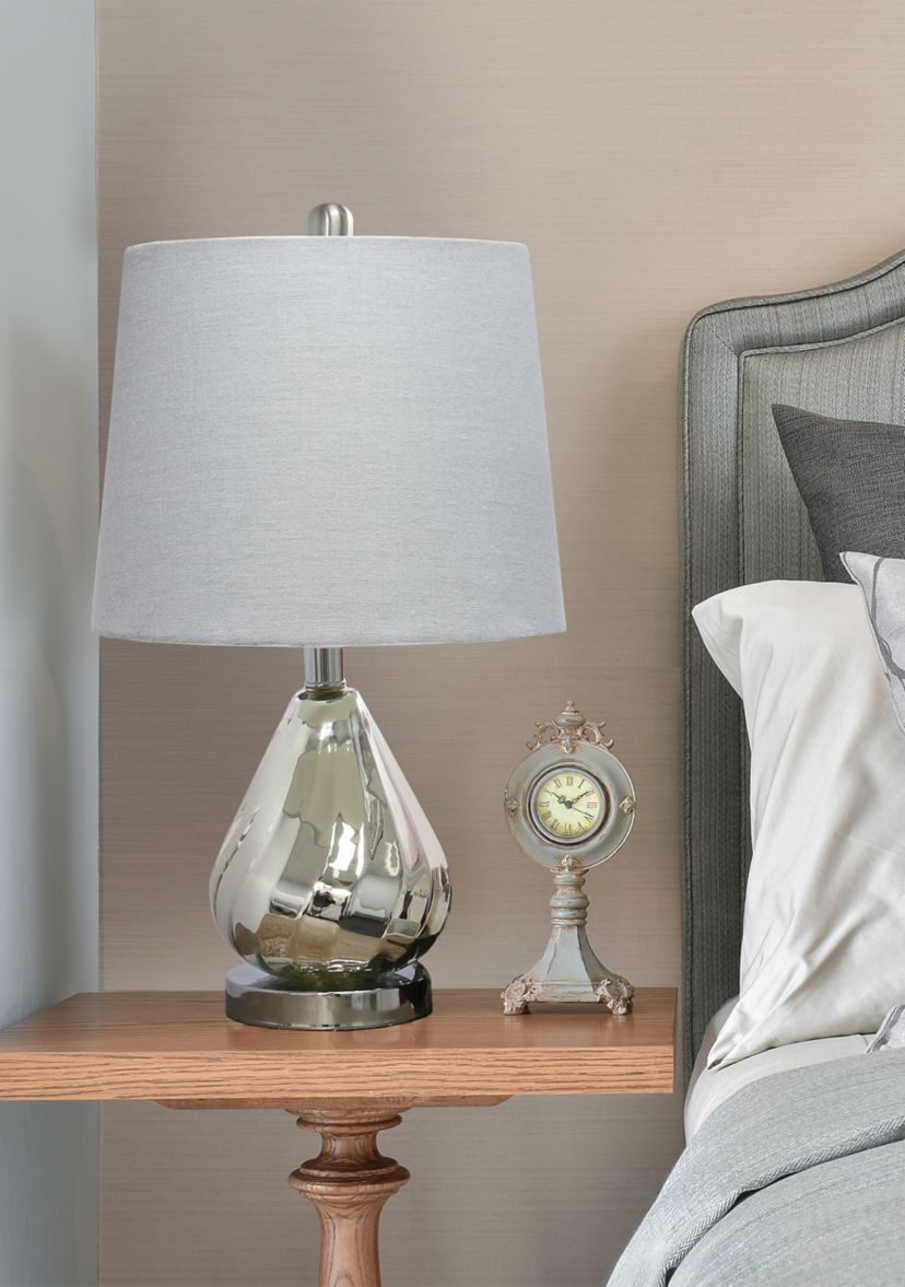 Kissy Pear Table Lamp with Fabric Shade