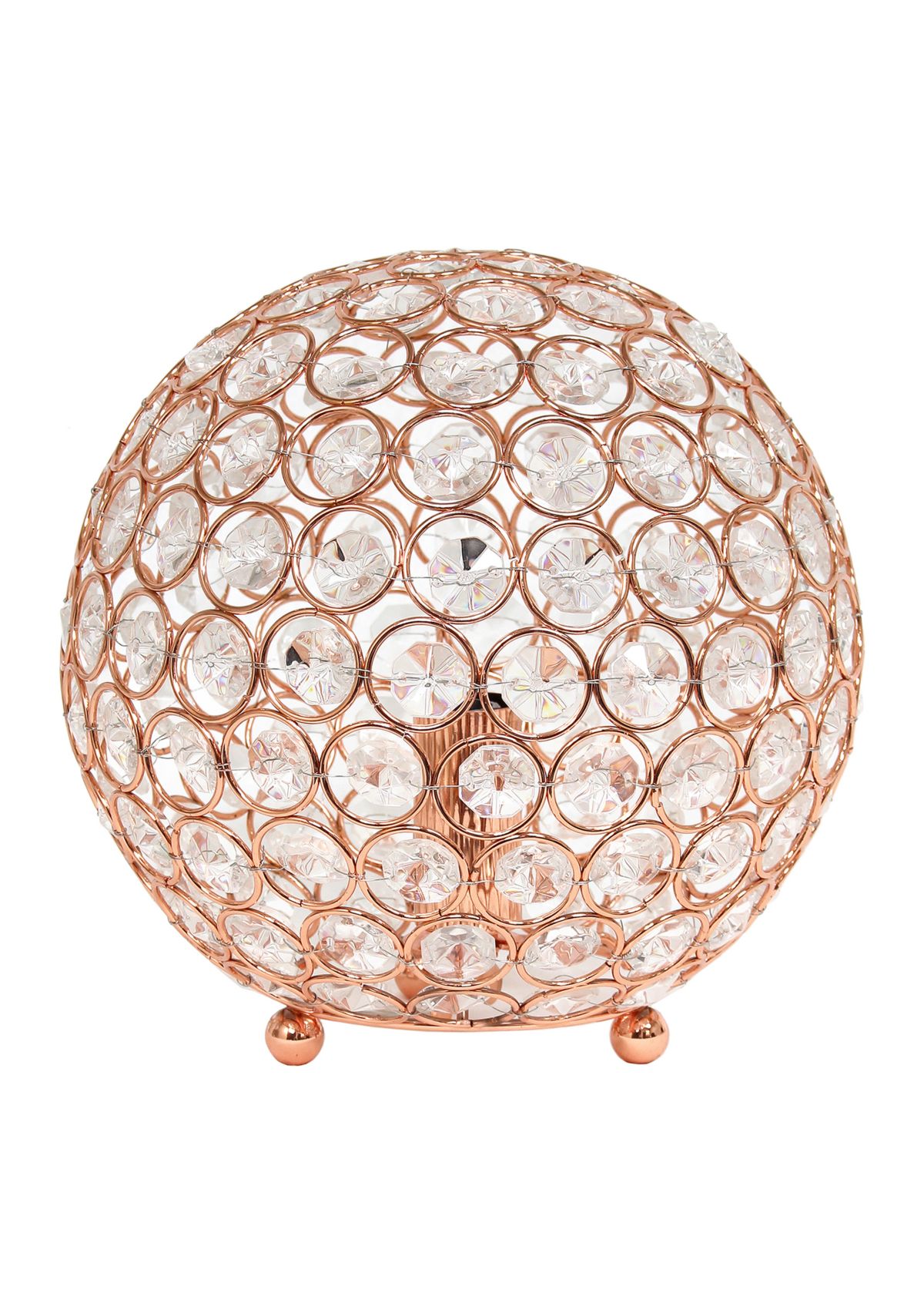 8 Inch Crystal Ball Sequin Table Lamp