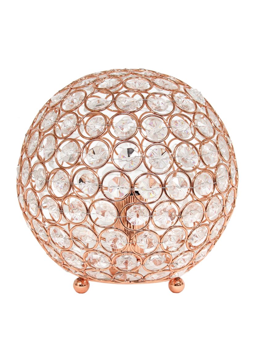 8 Inch Crystal Ball Sequin Table Lamp