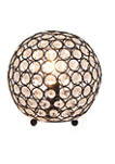 8 Inch Crystal Ball Sequin Table Lamp