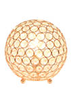 8 Inch Crystal Ball Sequin Table Lamp