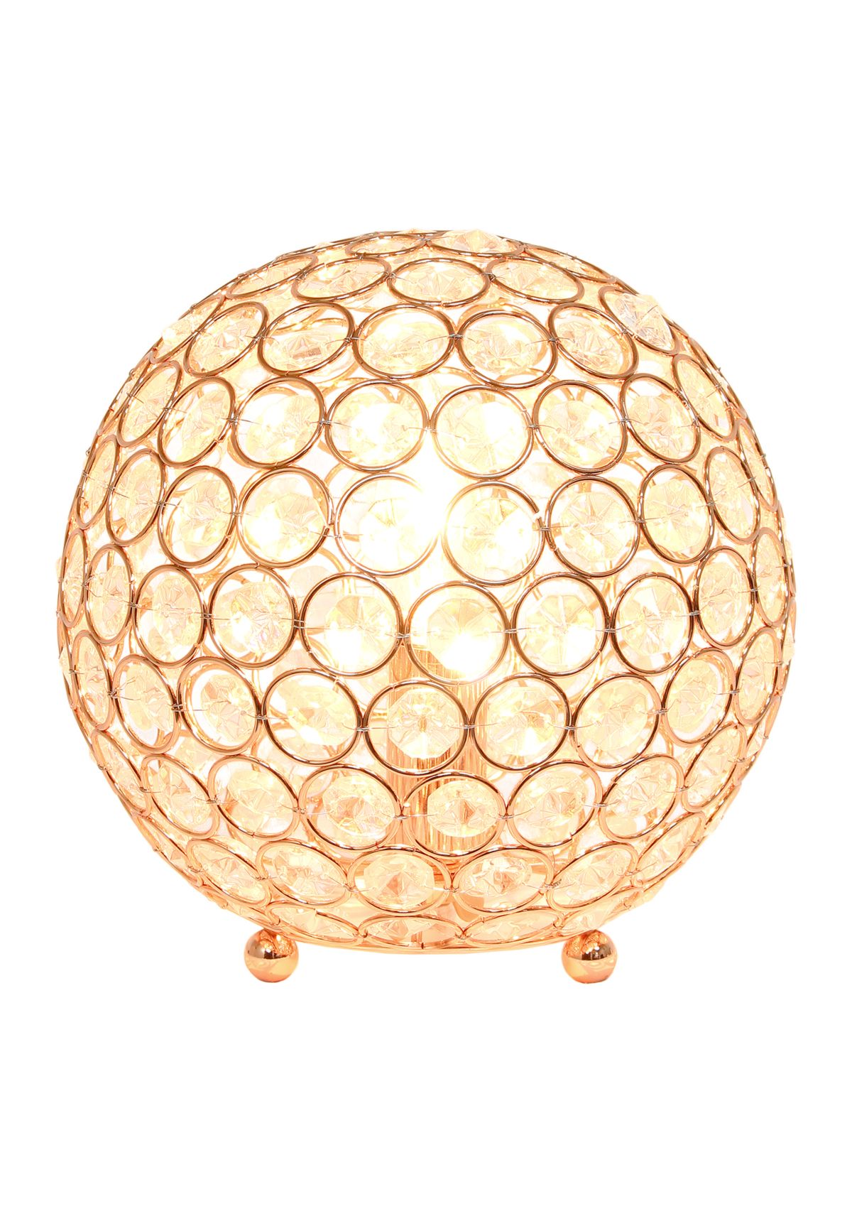 8 Inch Crystal Ball Sequin Table Lamp