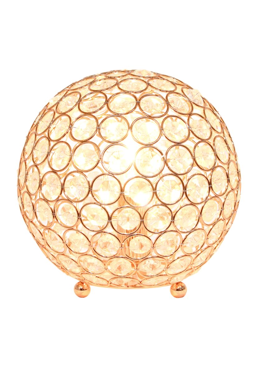 8 Inch Crystal Ball Sequin Table Lamp