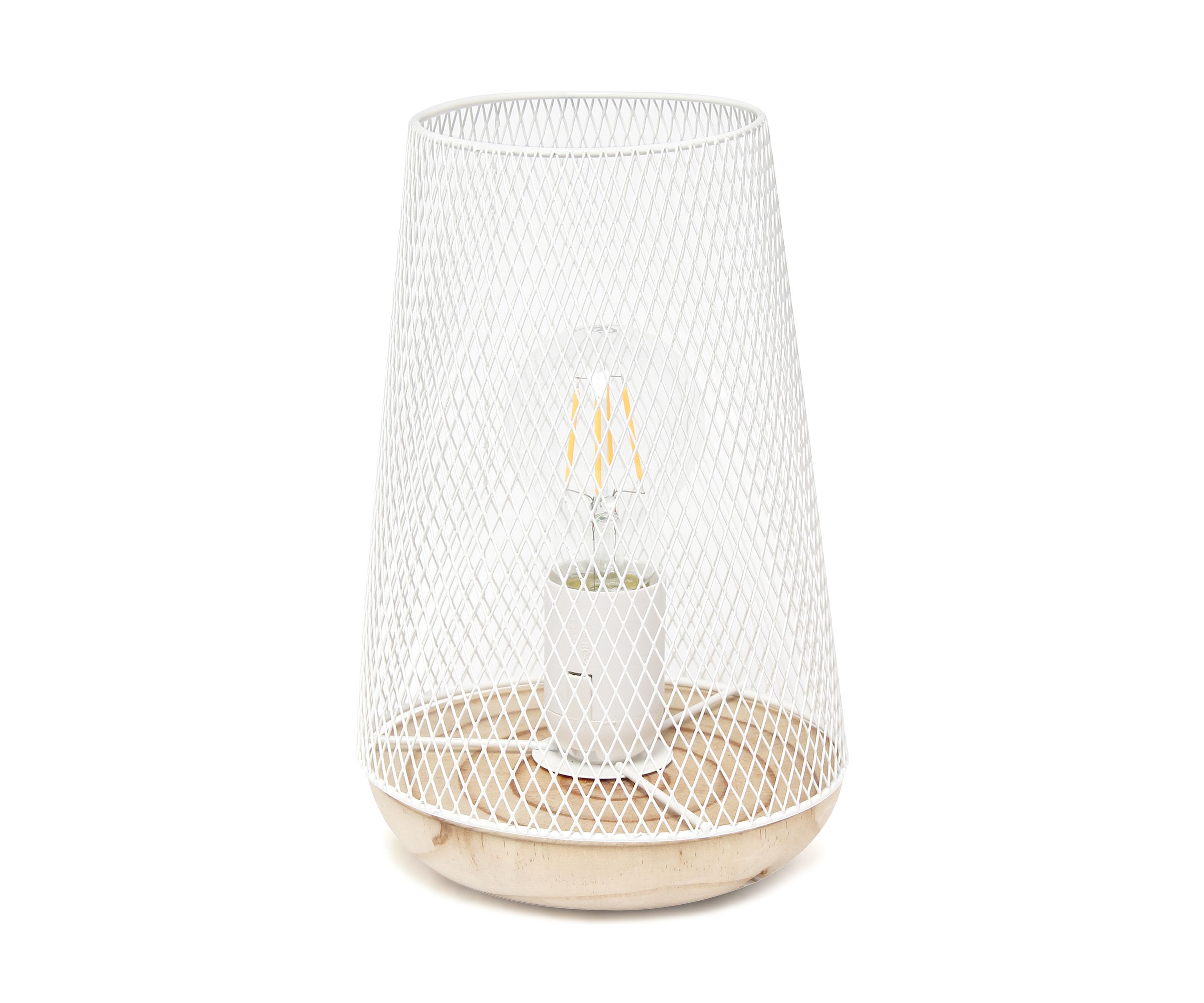 Wired Mesh Uplight Table Lamp