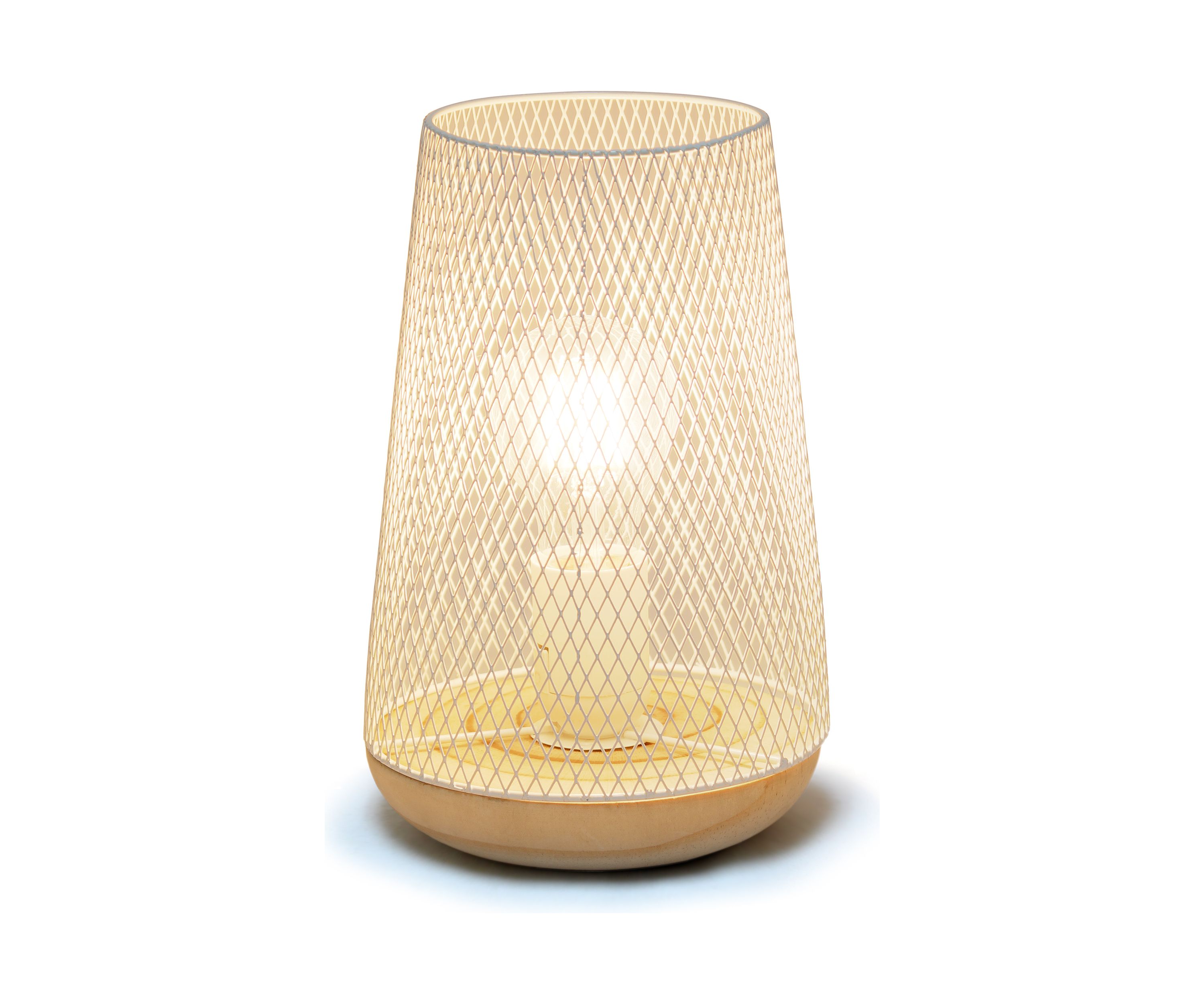Wired Mesh Uplight Table Lamp