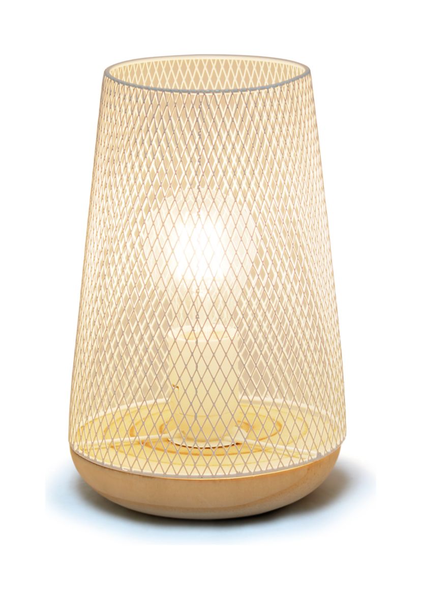 Wired Mesh Uplight Table Lamp