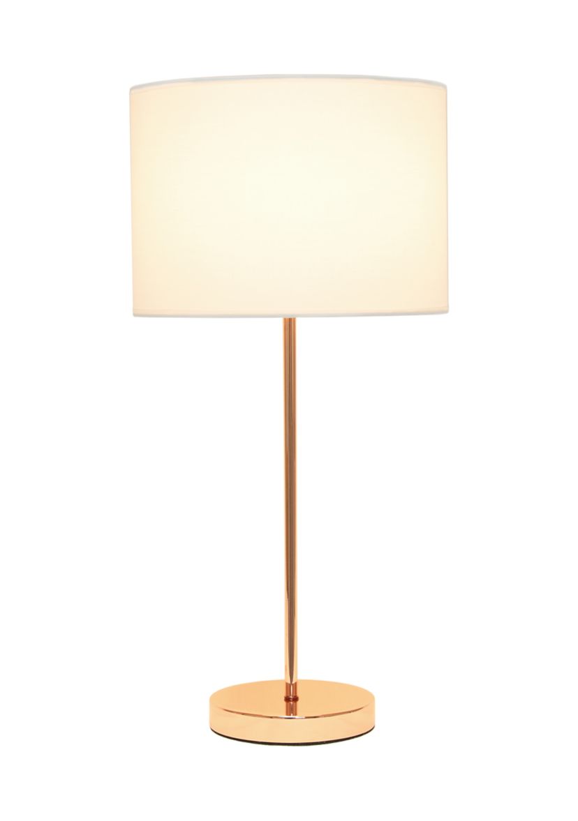 Stick Lamp with Fabric Shade