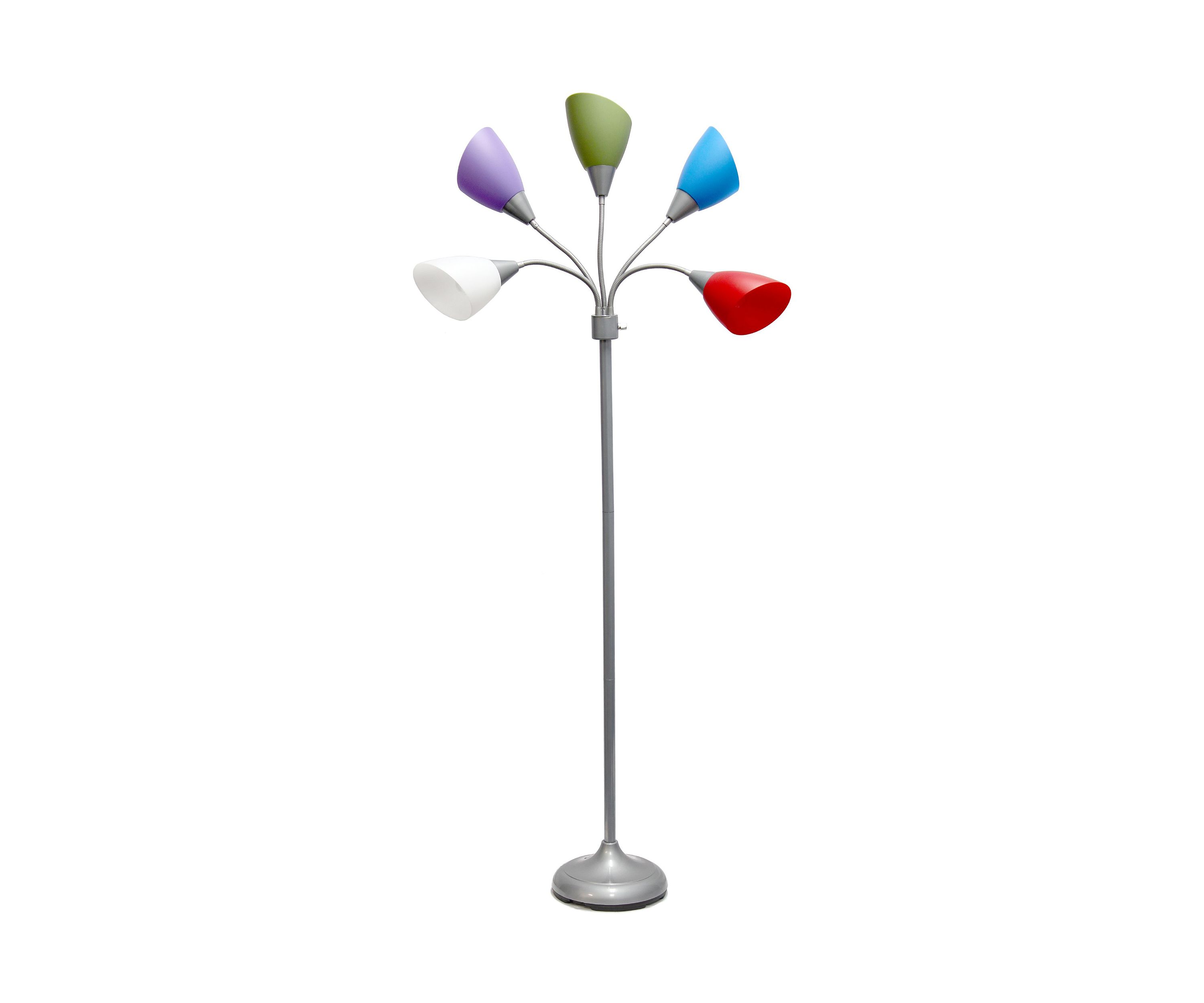 5 Light Adjustable Gooseneck Floor Lamp