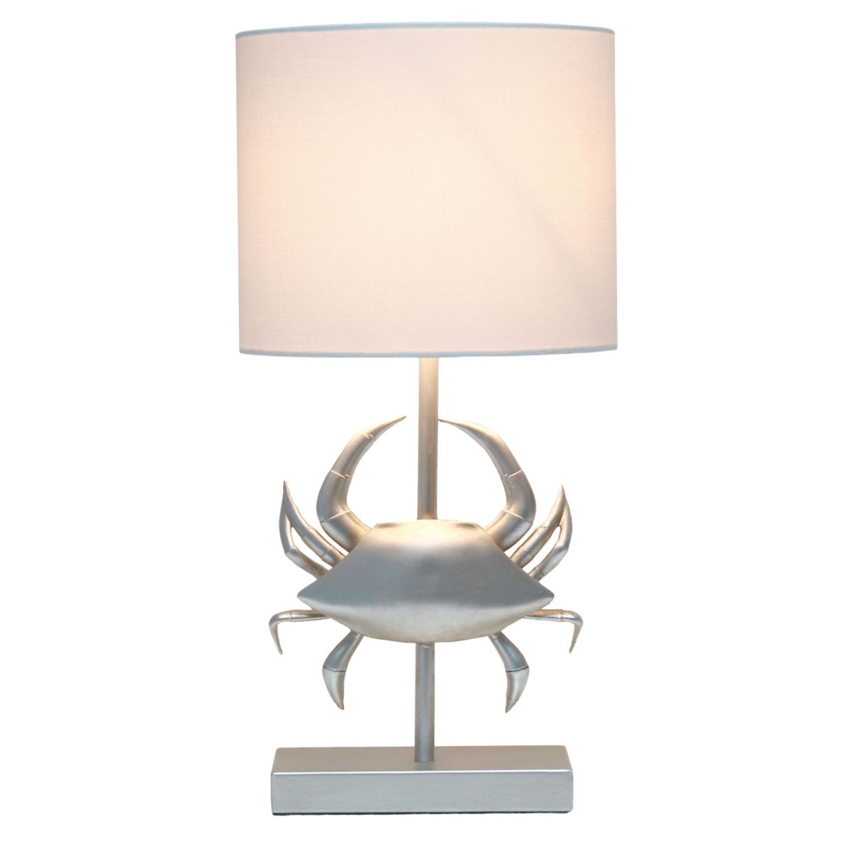 Shoreside 18.25" Tall Polyresin Pinching Crab Shaped Table Lamp
