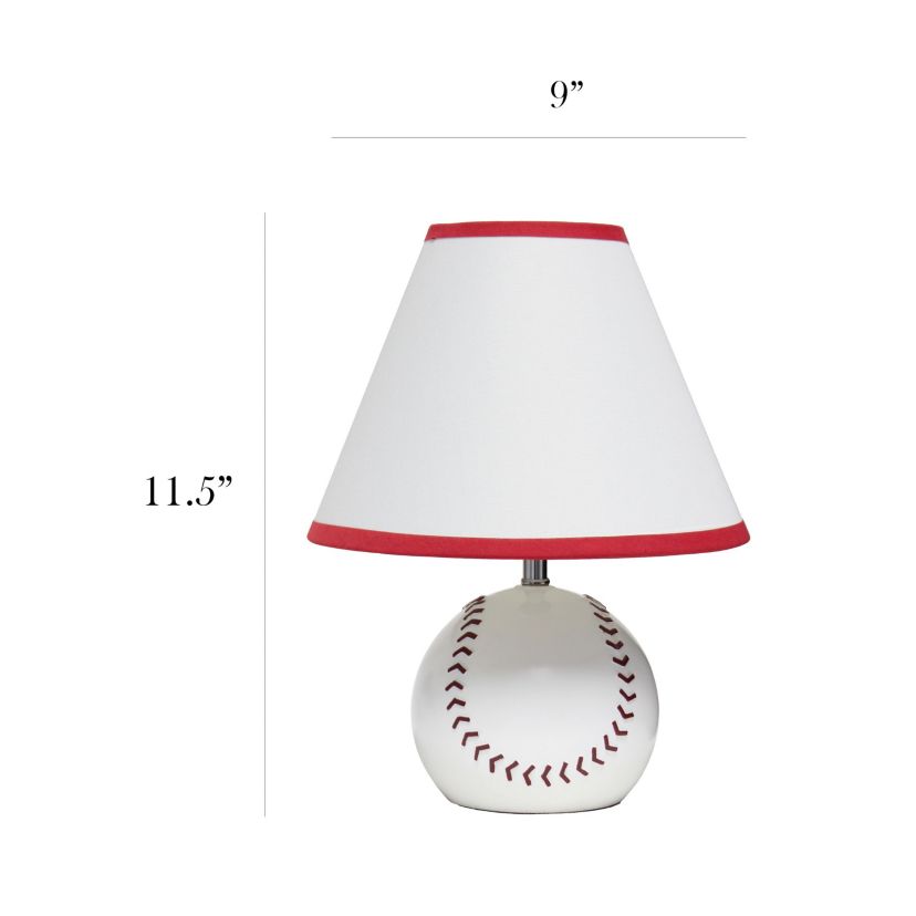 SportsLite 11.5" Tall Soccer Ball Base Ceramic Table Lamp