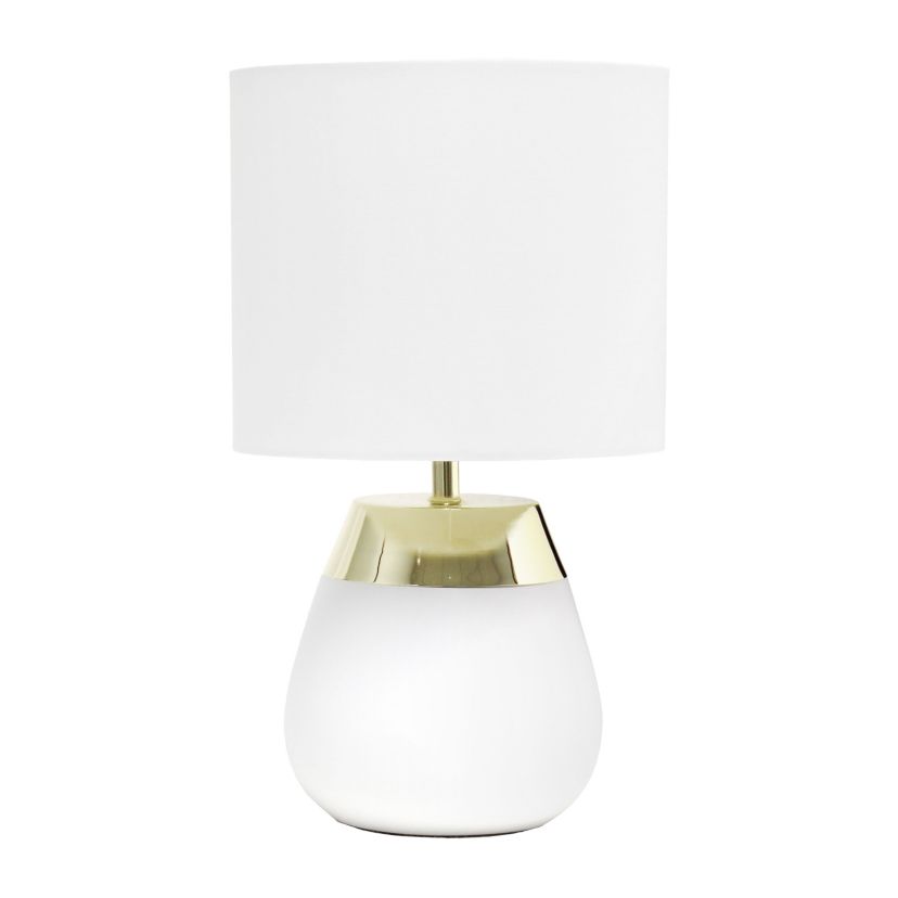 14" Tall Metal 4 Settings Touch Table Lamp