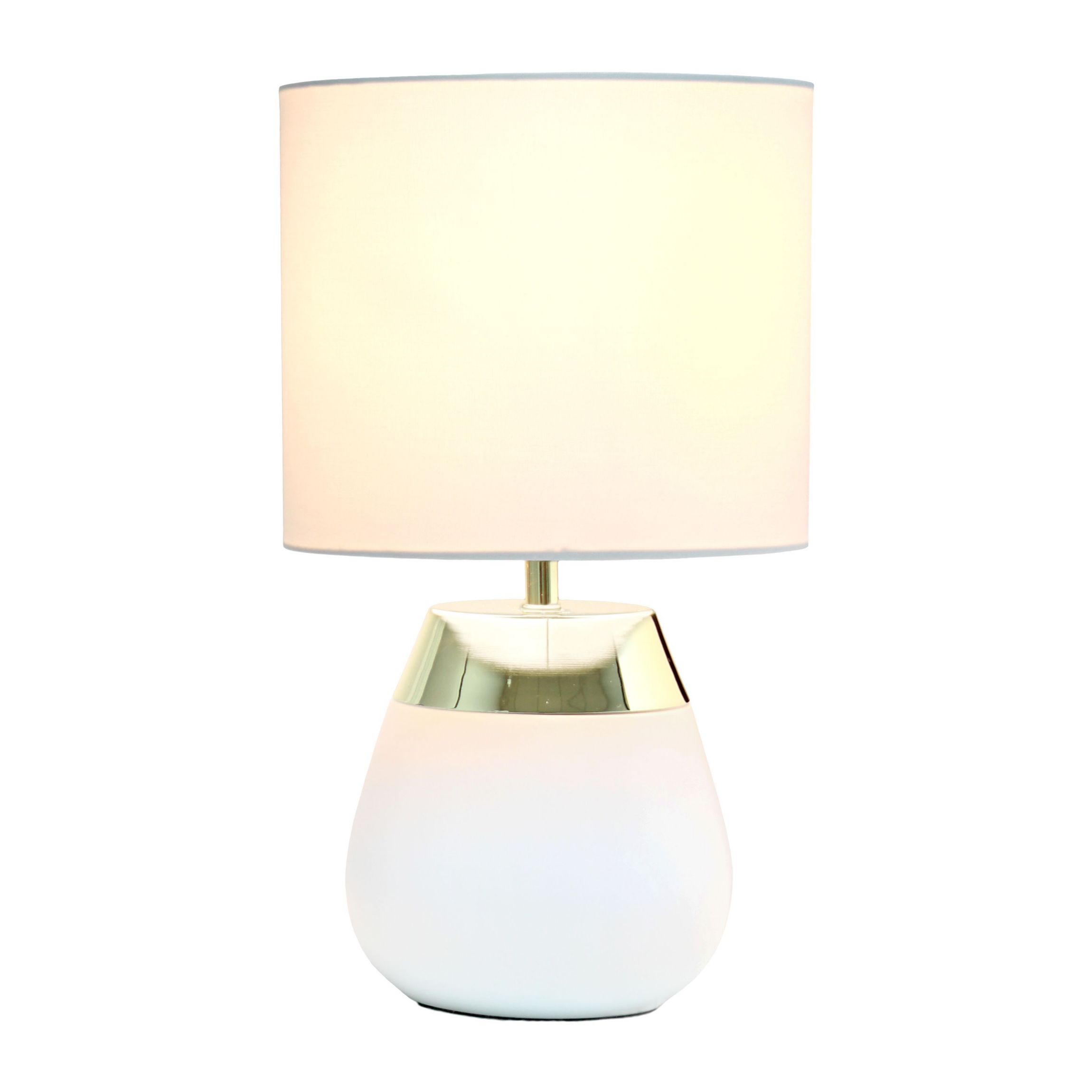 14" Tall Metal 4 Settings Touch Table Lamp