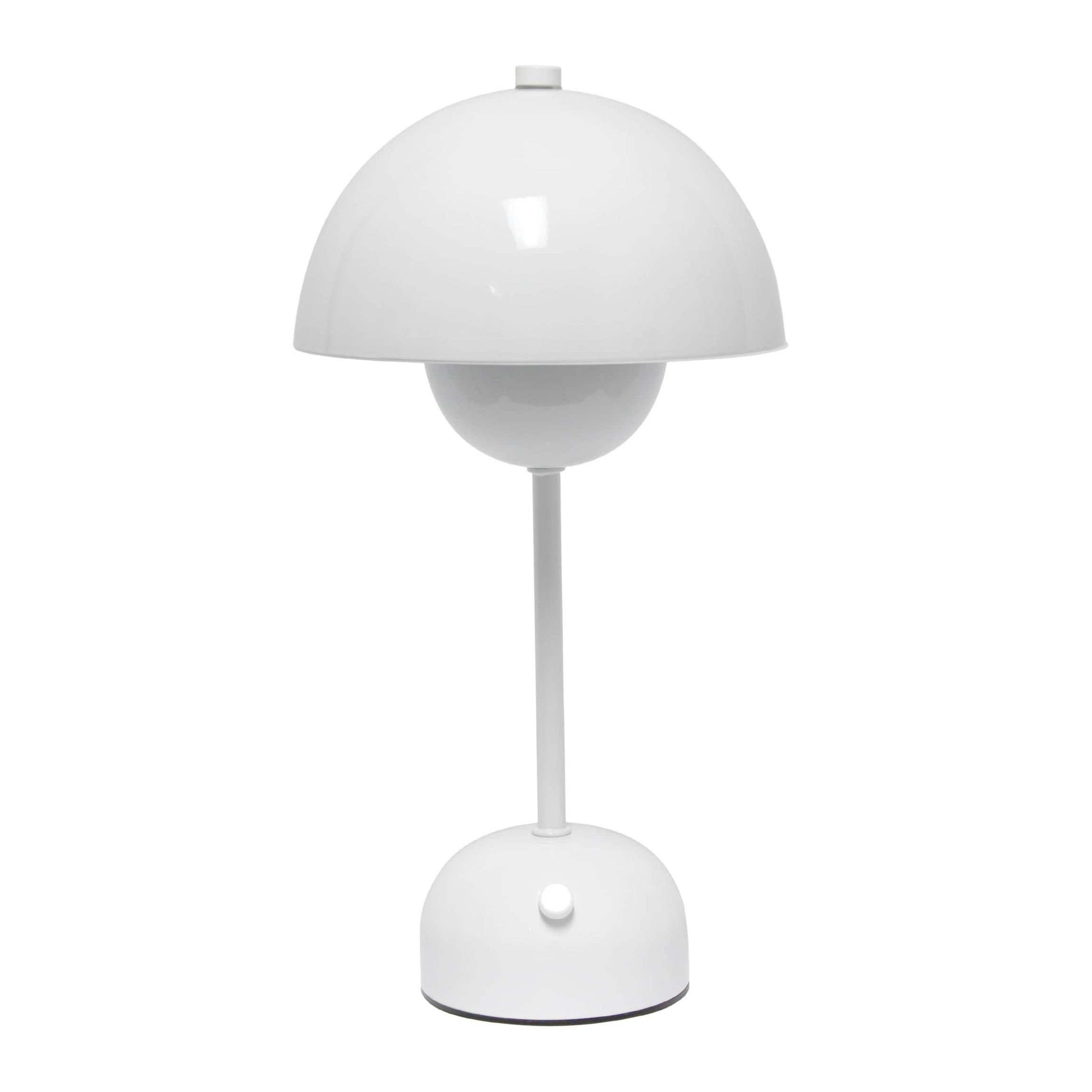 11.8" Mushroom Magic Dimming LED Touch Stick Lamp, Portable & Rechargeable, White