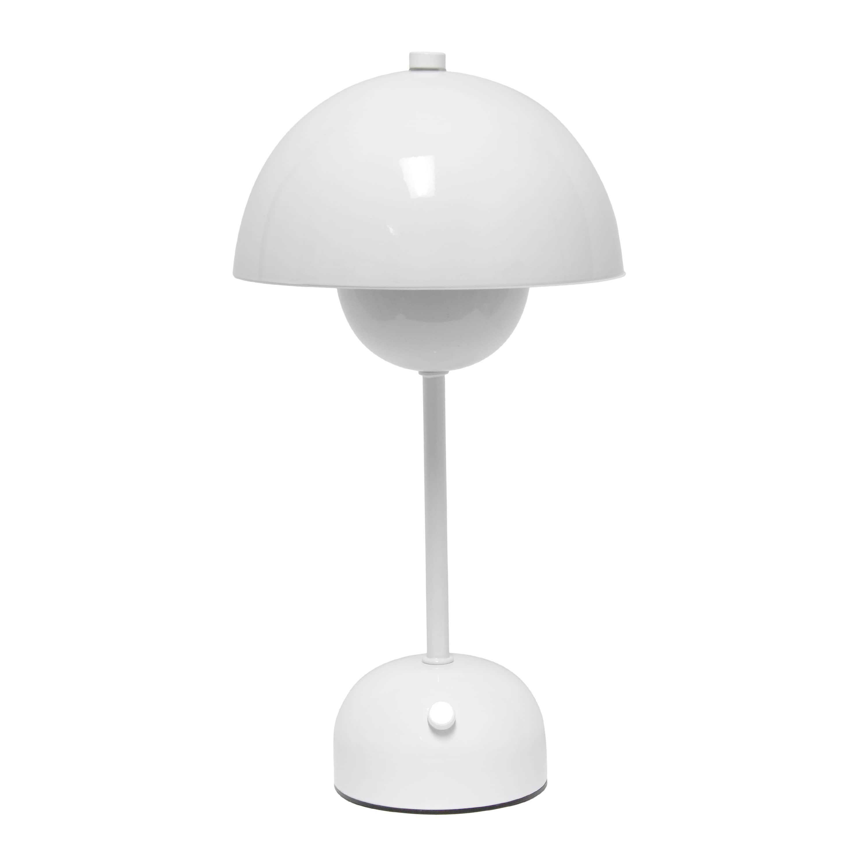 11.8" Mushroom Magic Dimming LED Touch Stick Lamp, Portable & Rechargeable, White