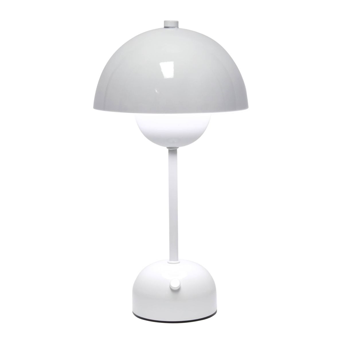 11.8" Mushroom Magic Dimming LED Touch Stick Lamp, Portable & Rechargeable, White