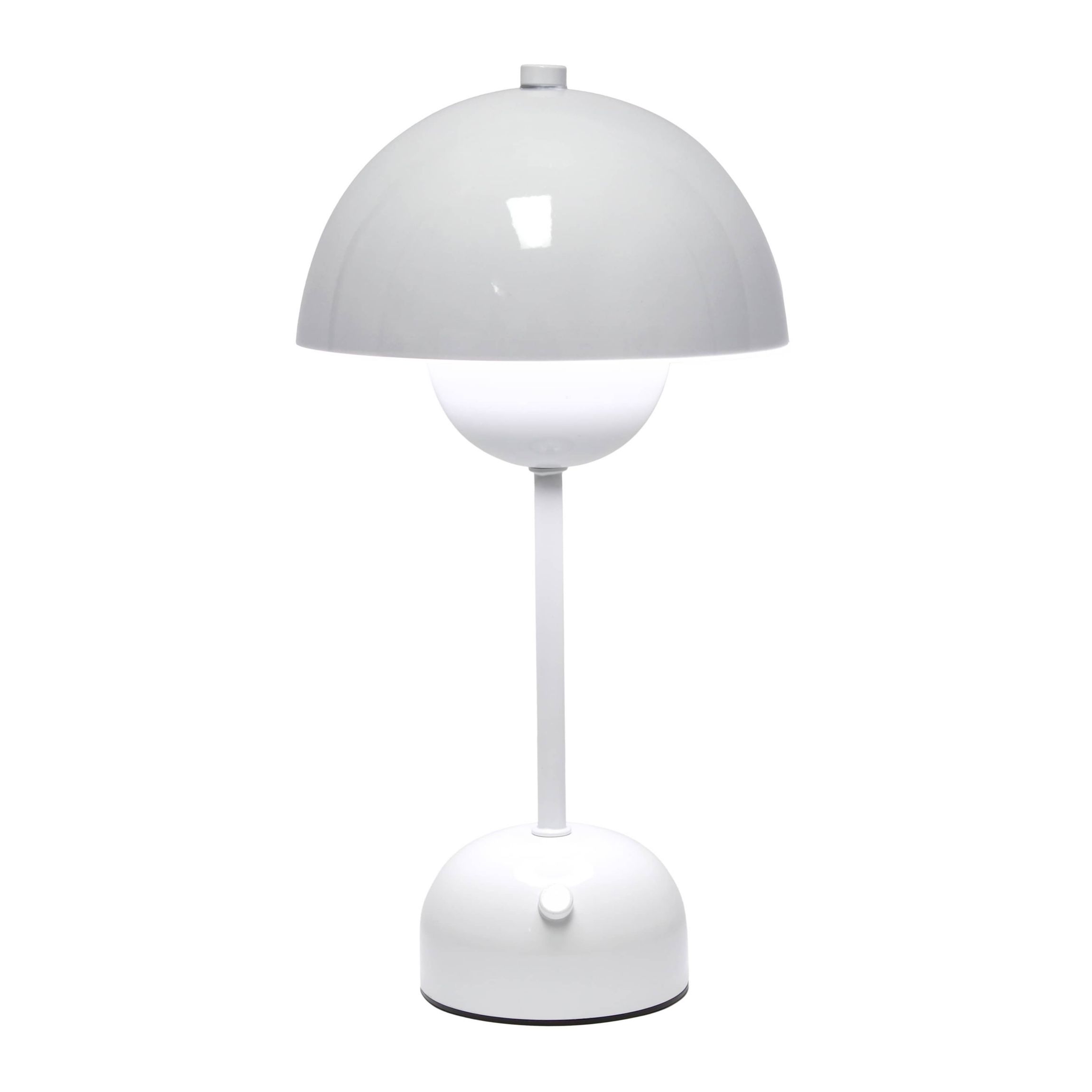 11.8" Mushroom Magic Dimming LED Touch Stick Lamp, Portable & Rechargeable, White