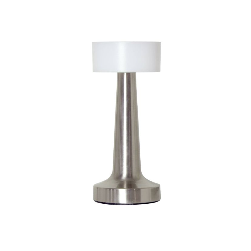 8.5" Mushroom Magic Dimming & Rechargeable Cordless 4-Way Touch Sensor Saucer Desk Lamp, Black