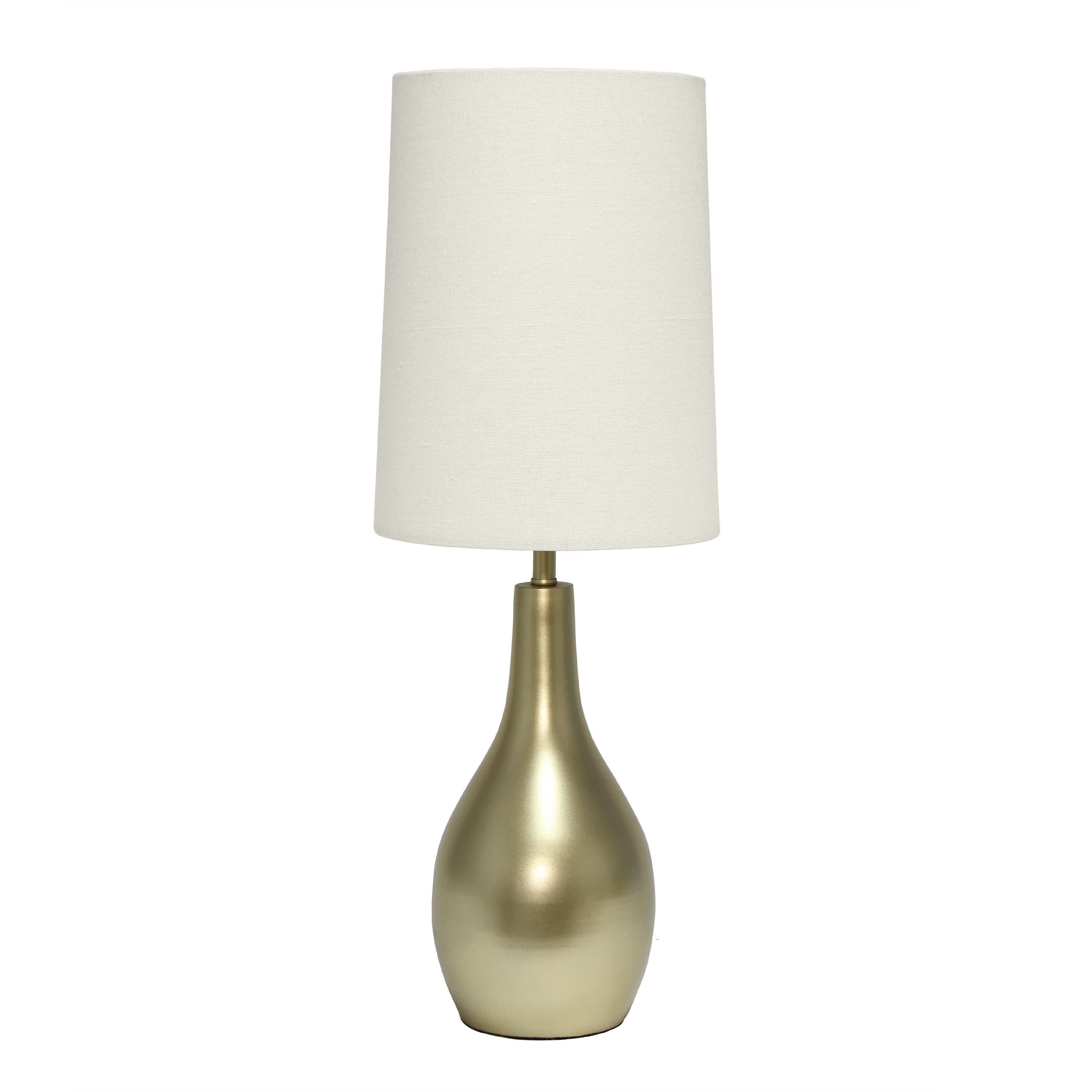 19.5" Stylish Contemporary Hourglass Table Lamp, for Living Room, Bedroom, Office, Dining Room, Entryway, Brushed Nickel
