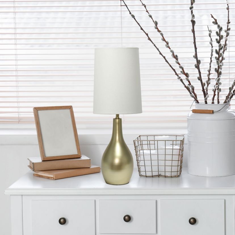 19.5" Stylish Contemporary Hourglass Table Lamp, for Living Room, Bedroom, Office, Dining Room, Entryway, Brushed Nickel