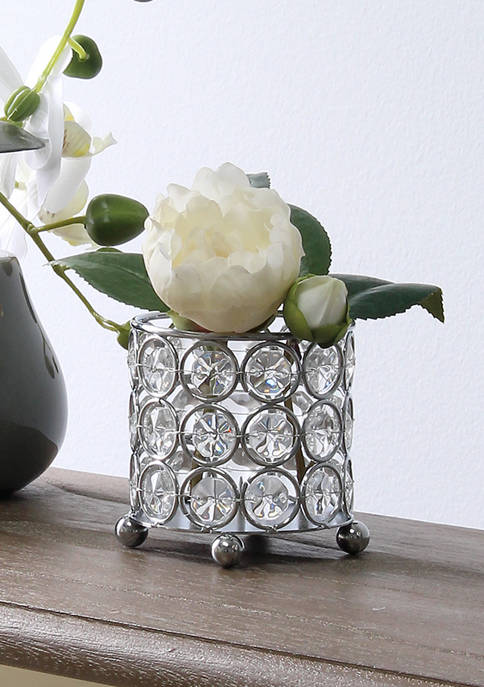 Elegant Designs Elipse Crystal Decorative Candle Holder