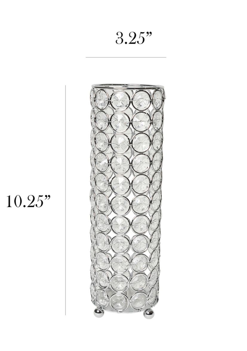 Elipse Crystal Decorative Candle Holder