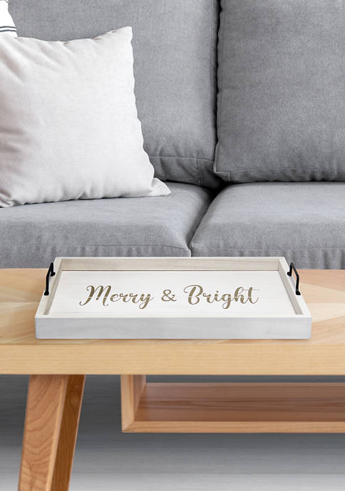 Elegant Designs Merry Bright Serving Tray