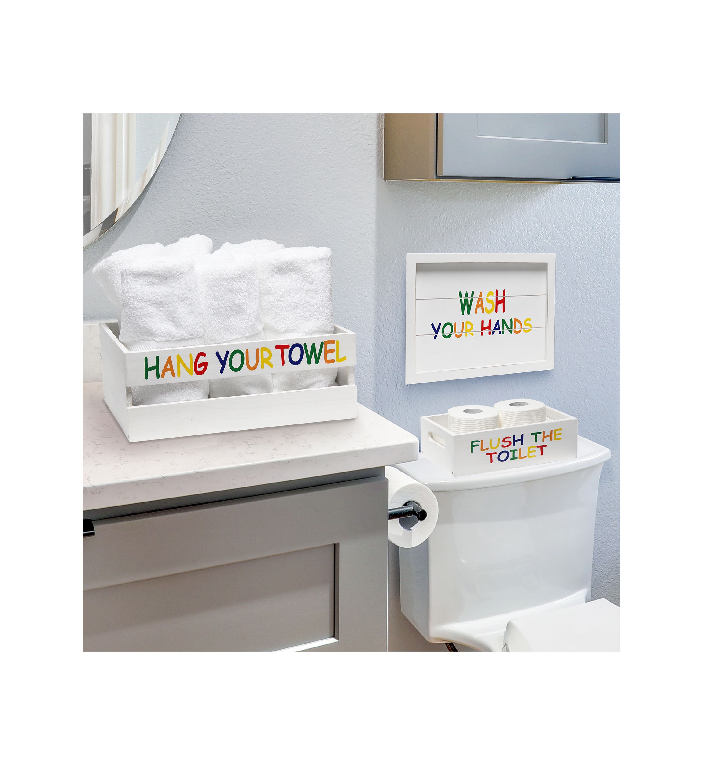 Large 3-Piece Decorative Kids Bath Set