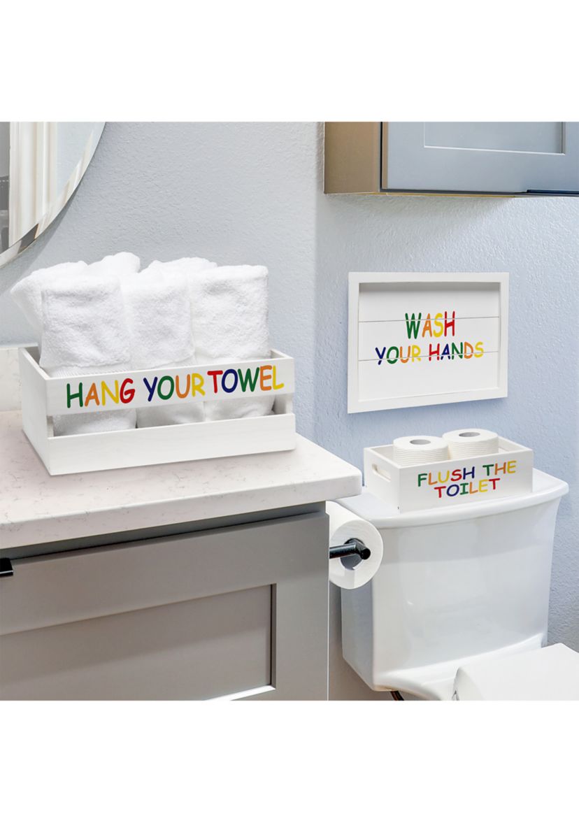 Large 3-Piece Decorative Kids Bath Set