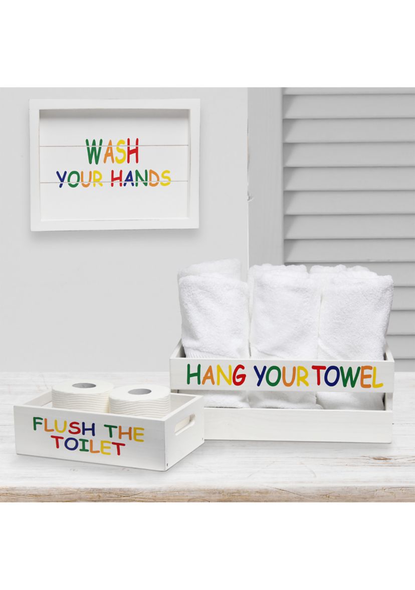 Large 3-Piece Decorative Kids Bath Set