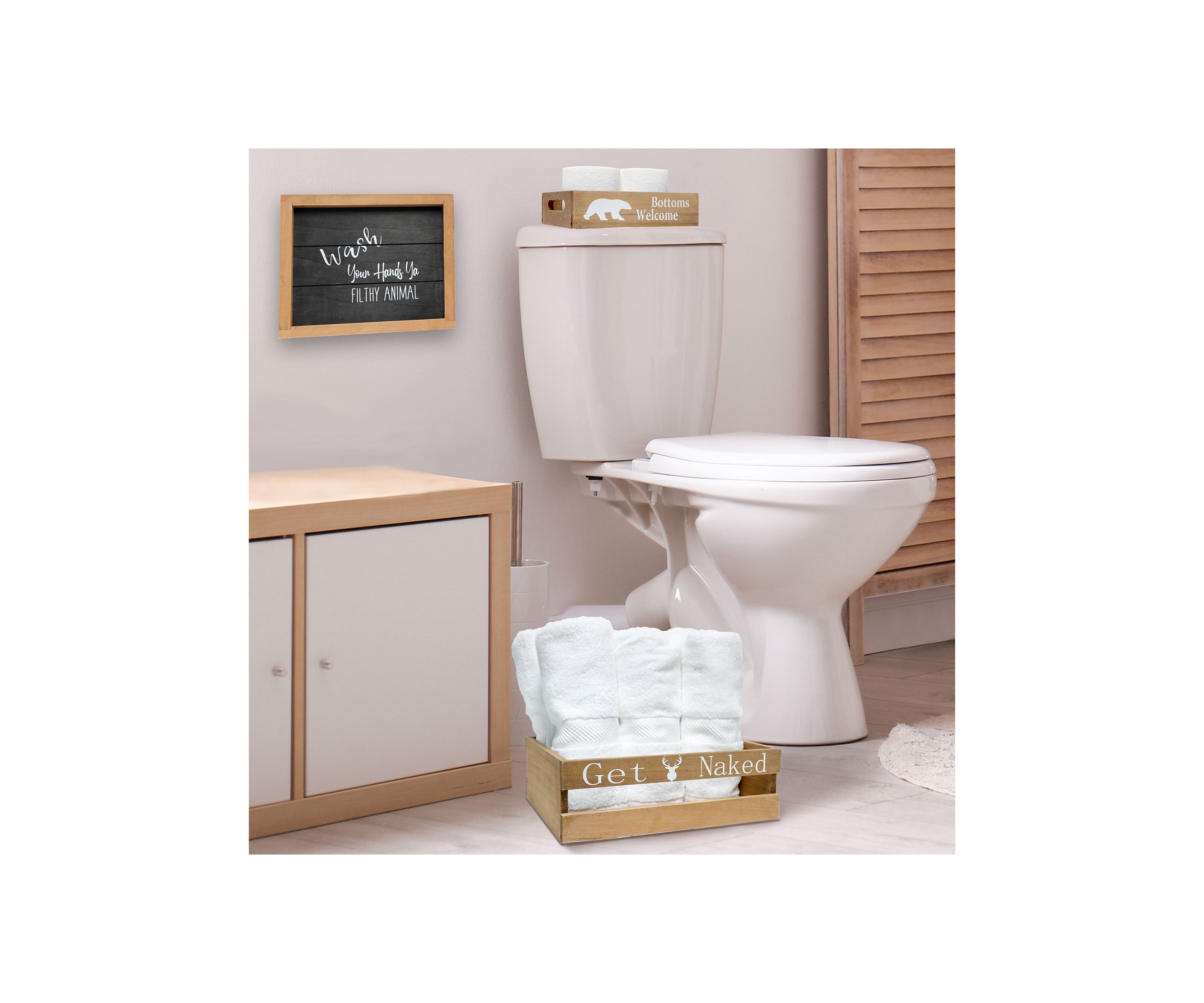Small 3-Piece Decorative Cabin Bath Set
