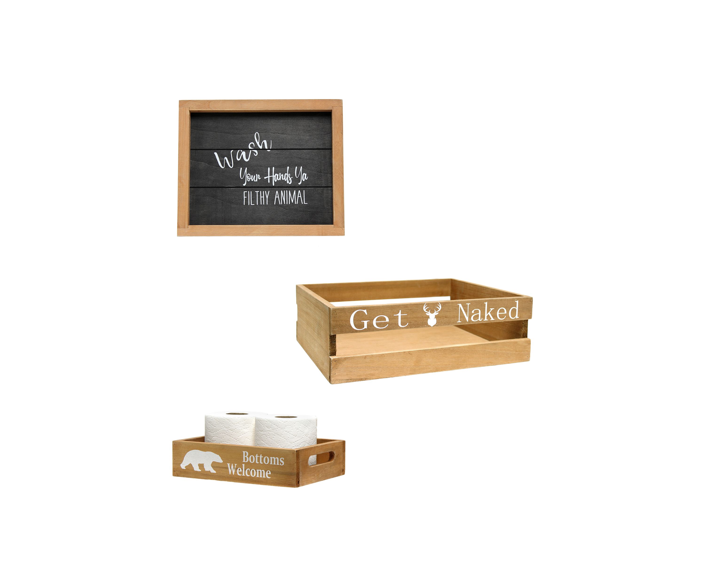 Small 3-Piece Decorative Cabin Bath Set