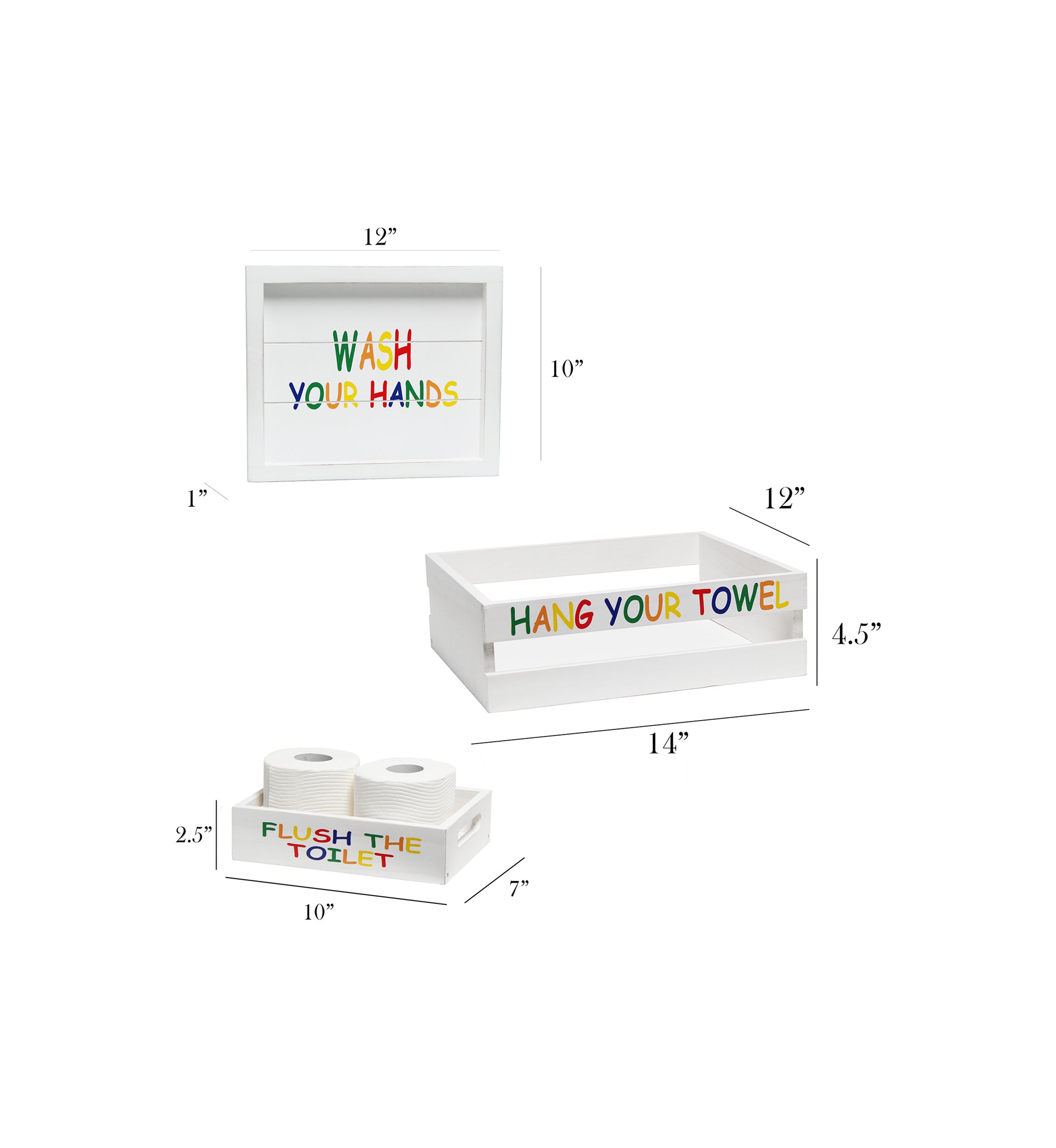 Small 3-Piece Decorative Kids Bath Set