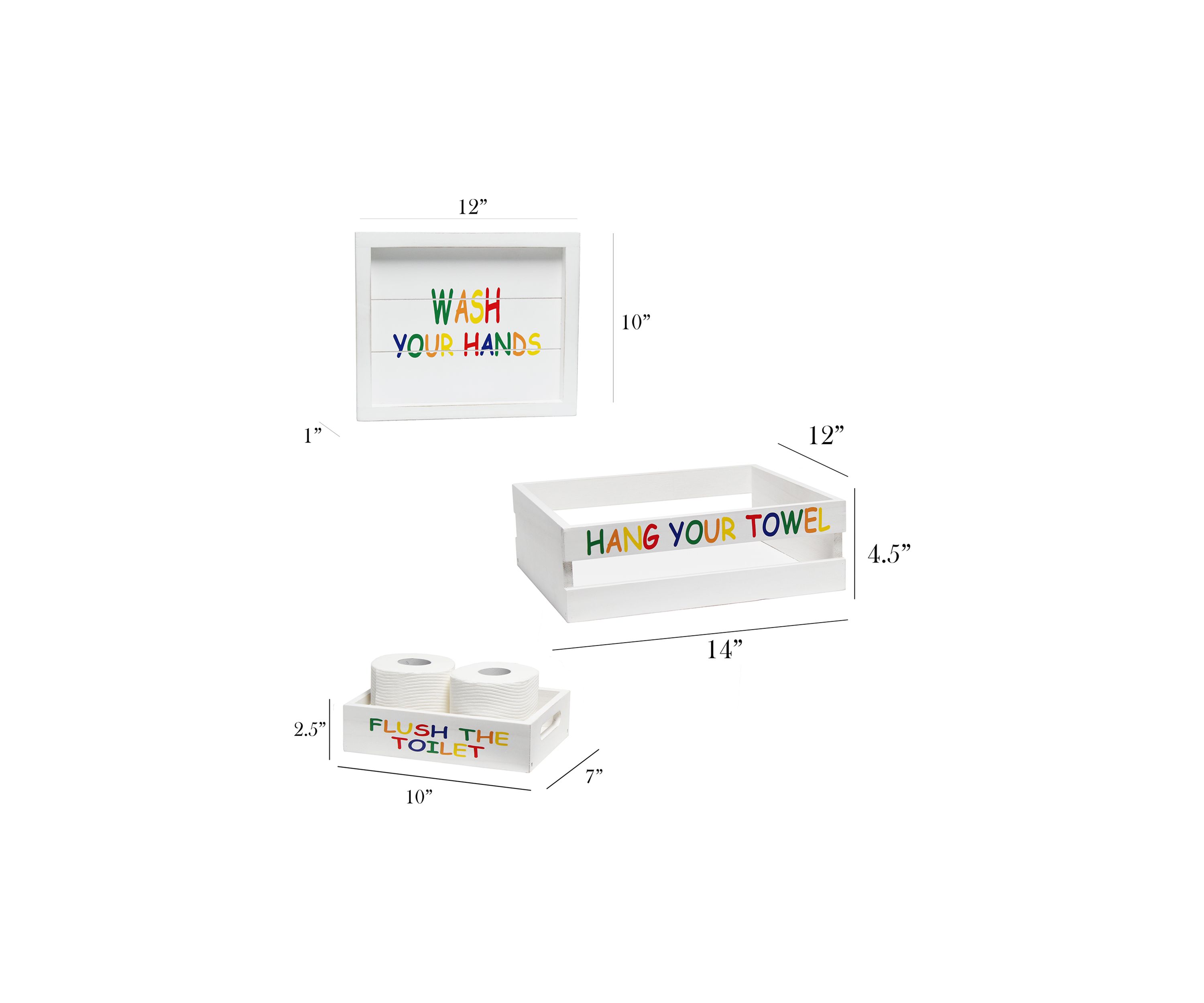 Small 3-Piece Decorative Kids Bath Set