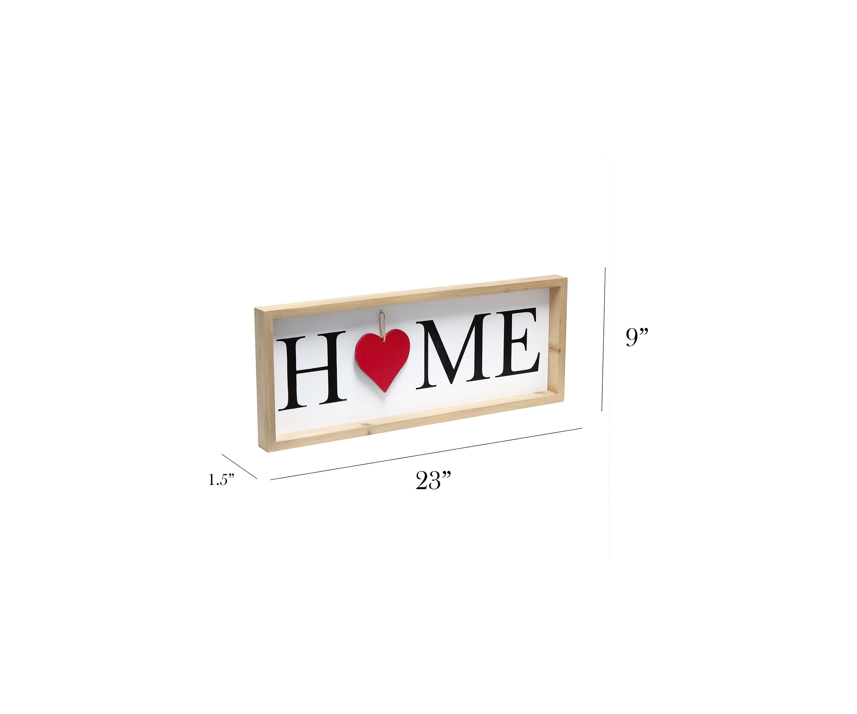 Rustic Farmhouse Wooden Seasonal Interchangeable Symbol "Home" Frame with 12 Ornaments, White Wash