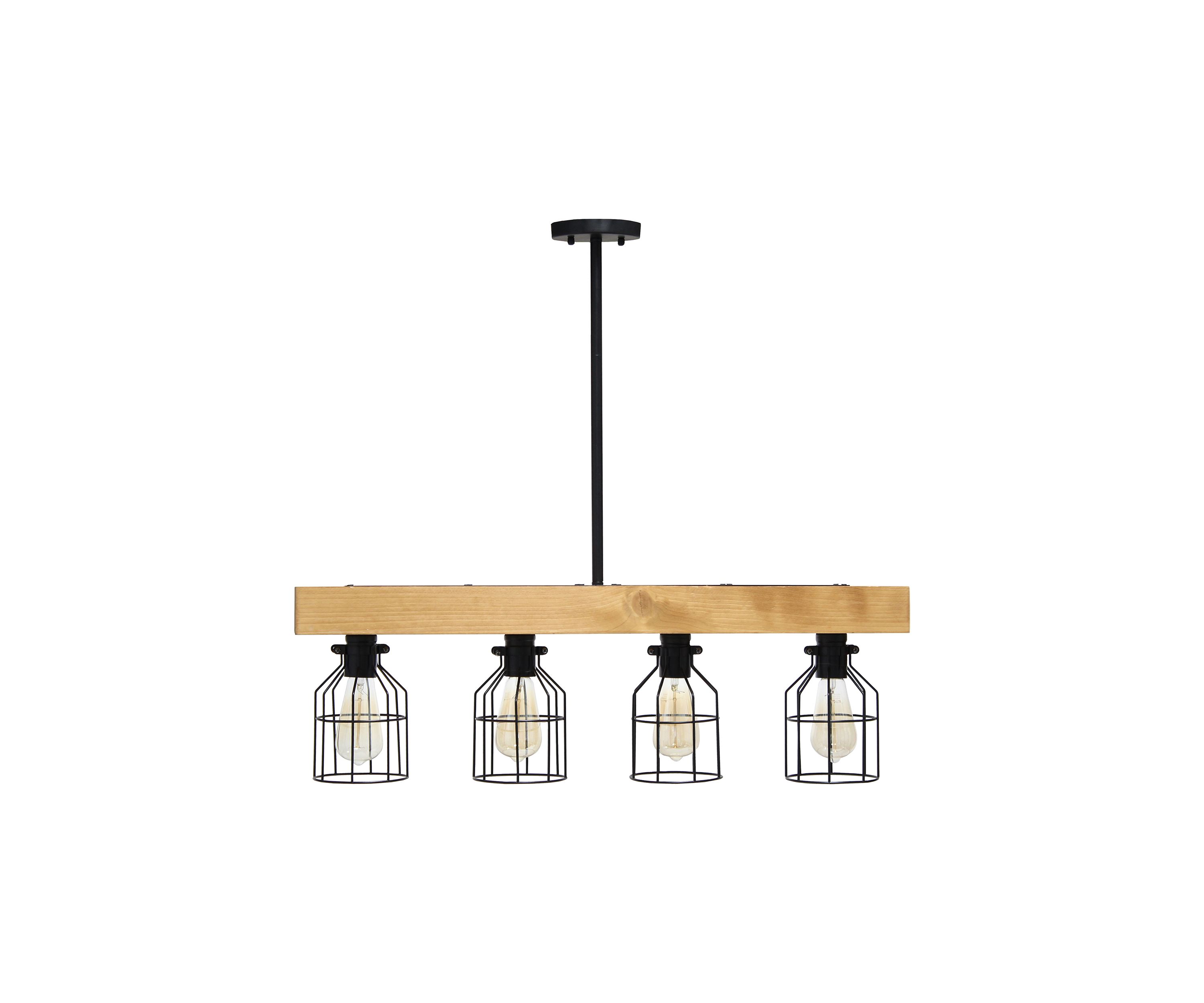 4 Light Farmhouse Beam Pendant