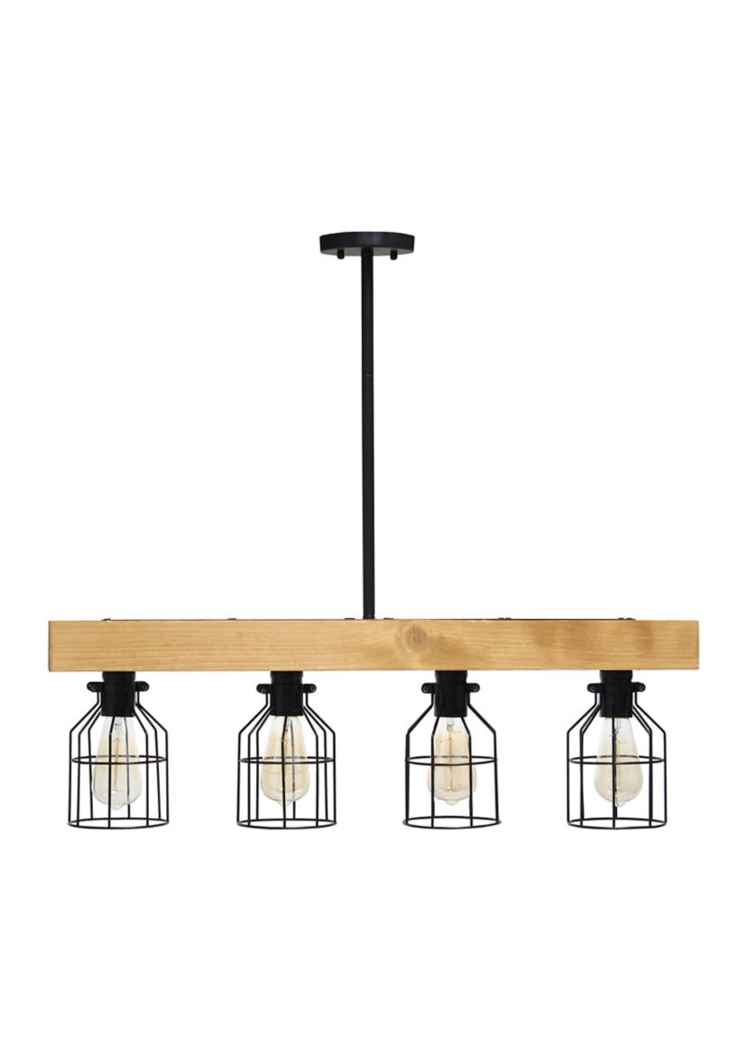 4 Light Farmhouse Beam Pendant