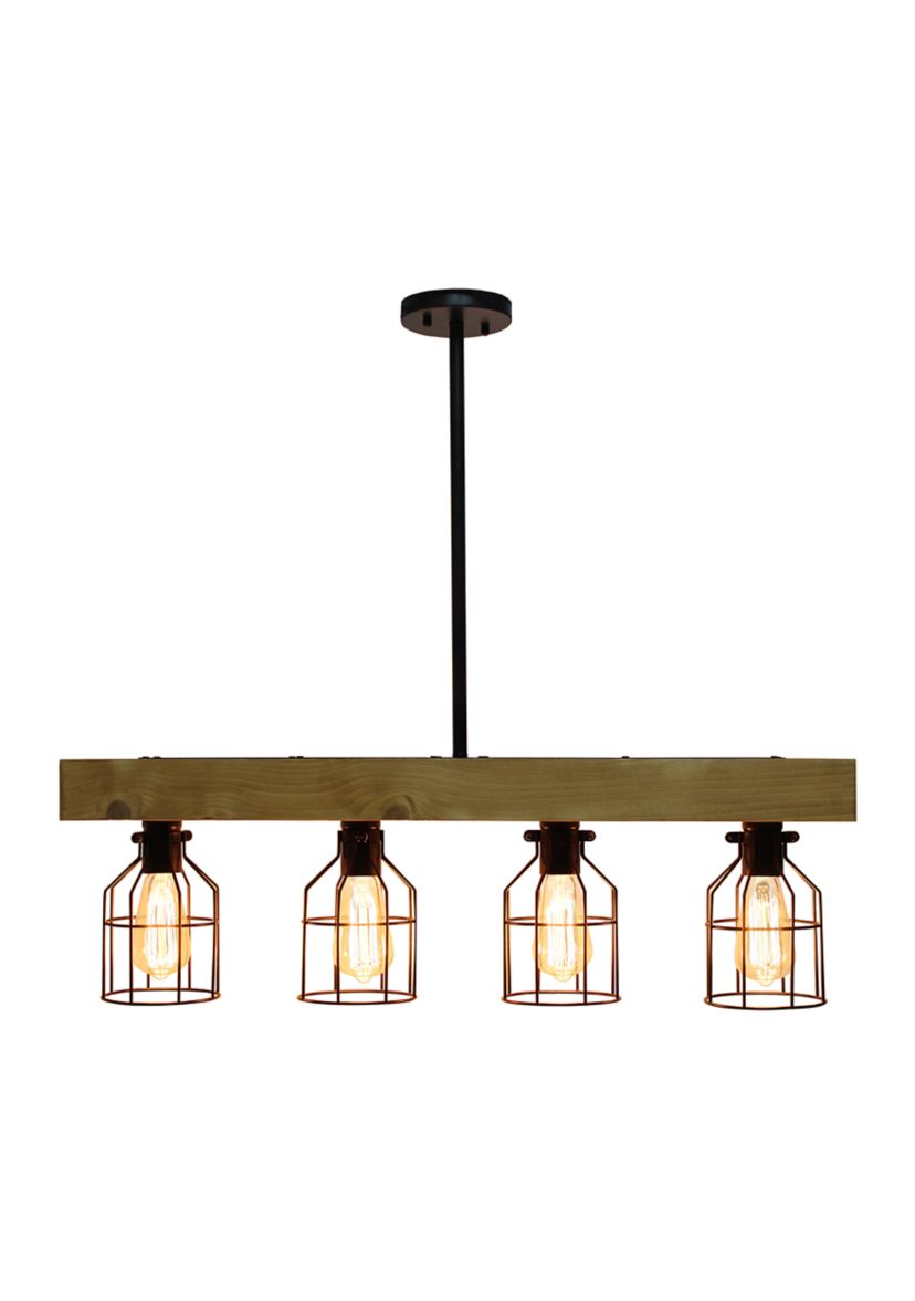 4 Light Farmhouse Beam Pendant