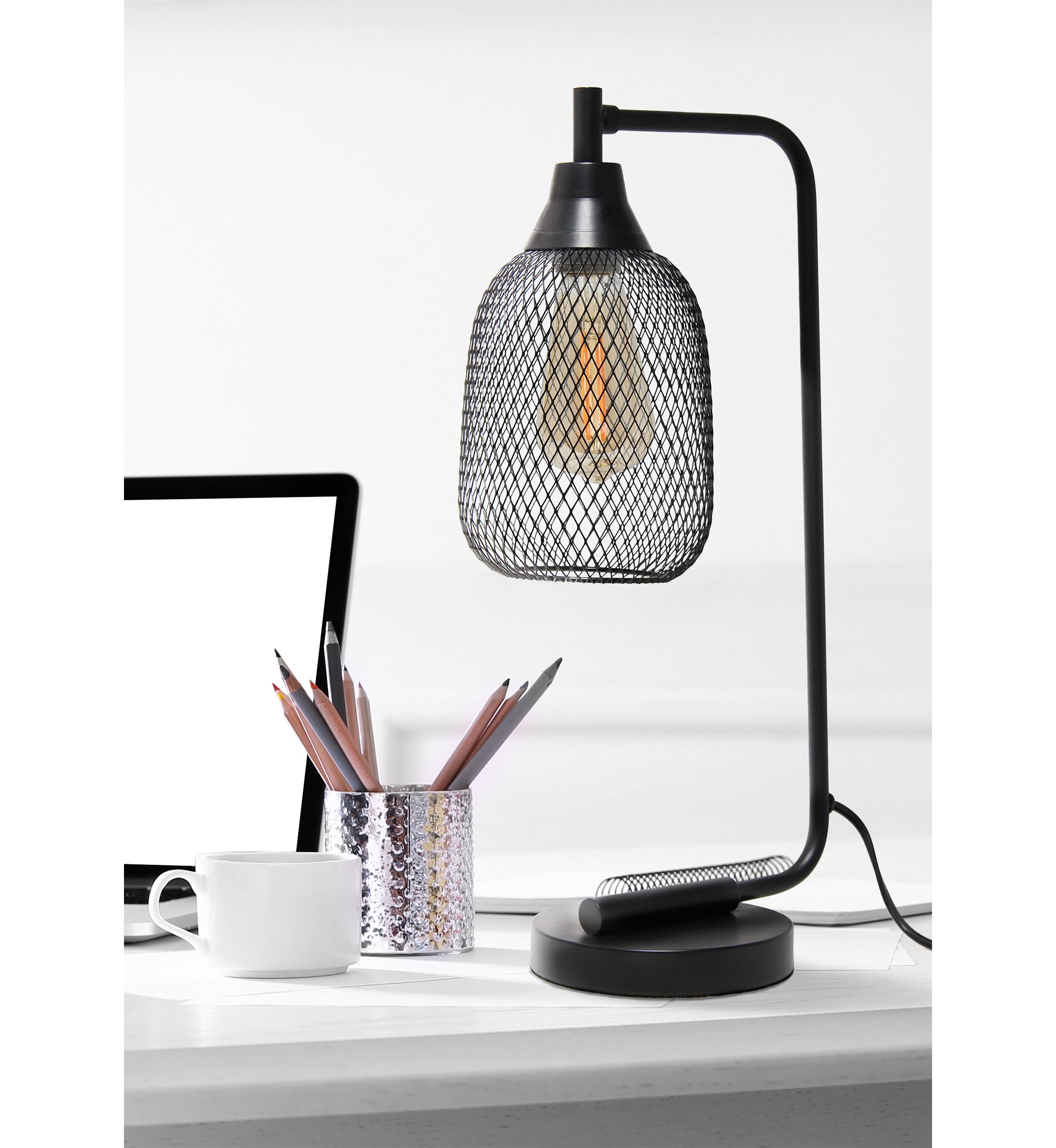 Industrial Mesh Desk Lamp