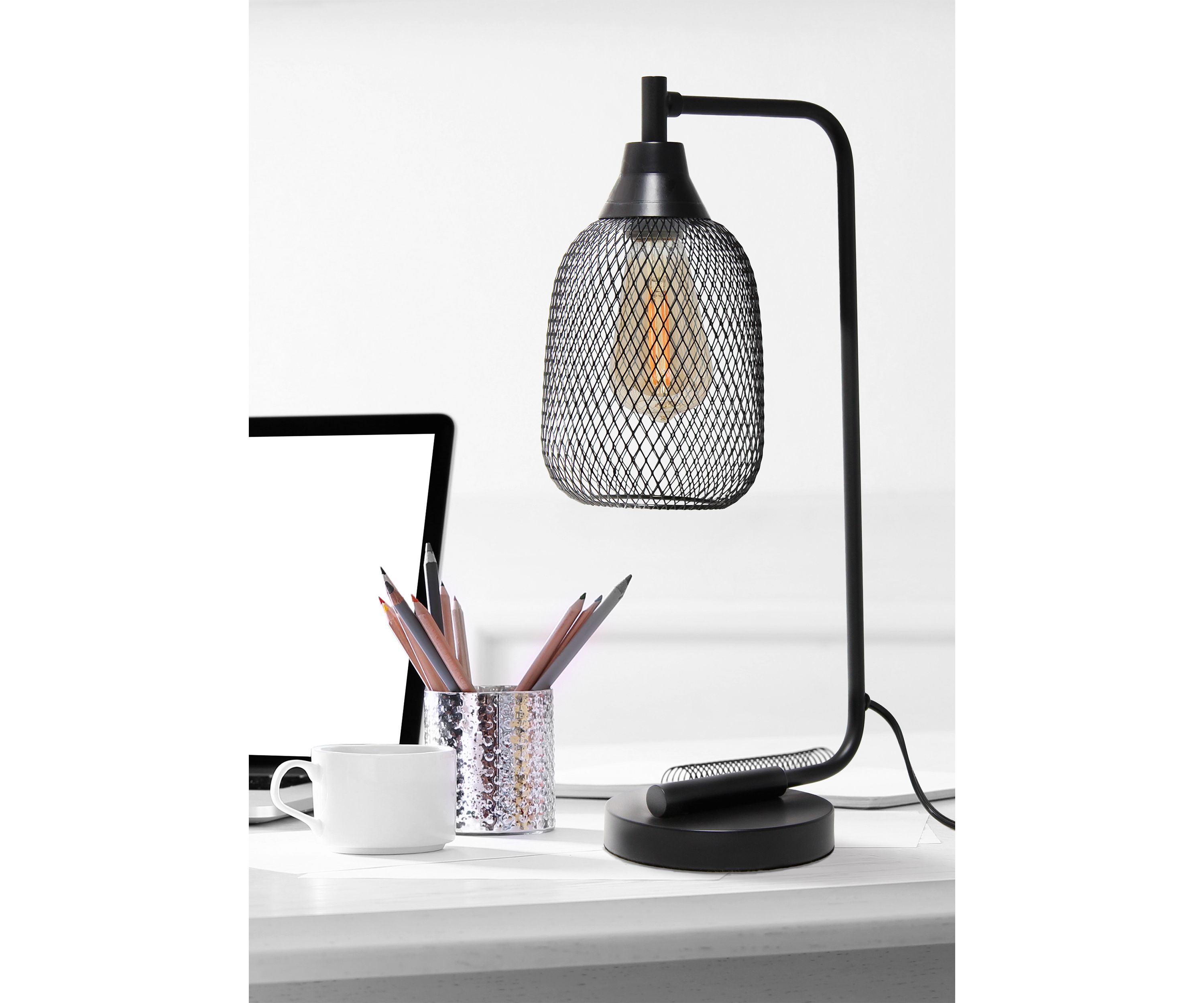 Industrial Mesh Desk Lamp