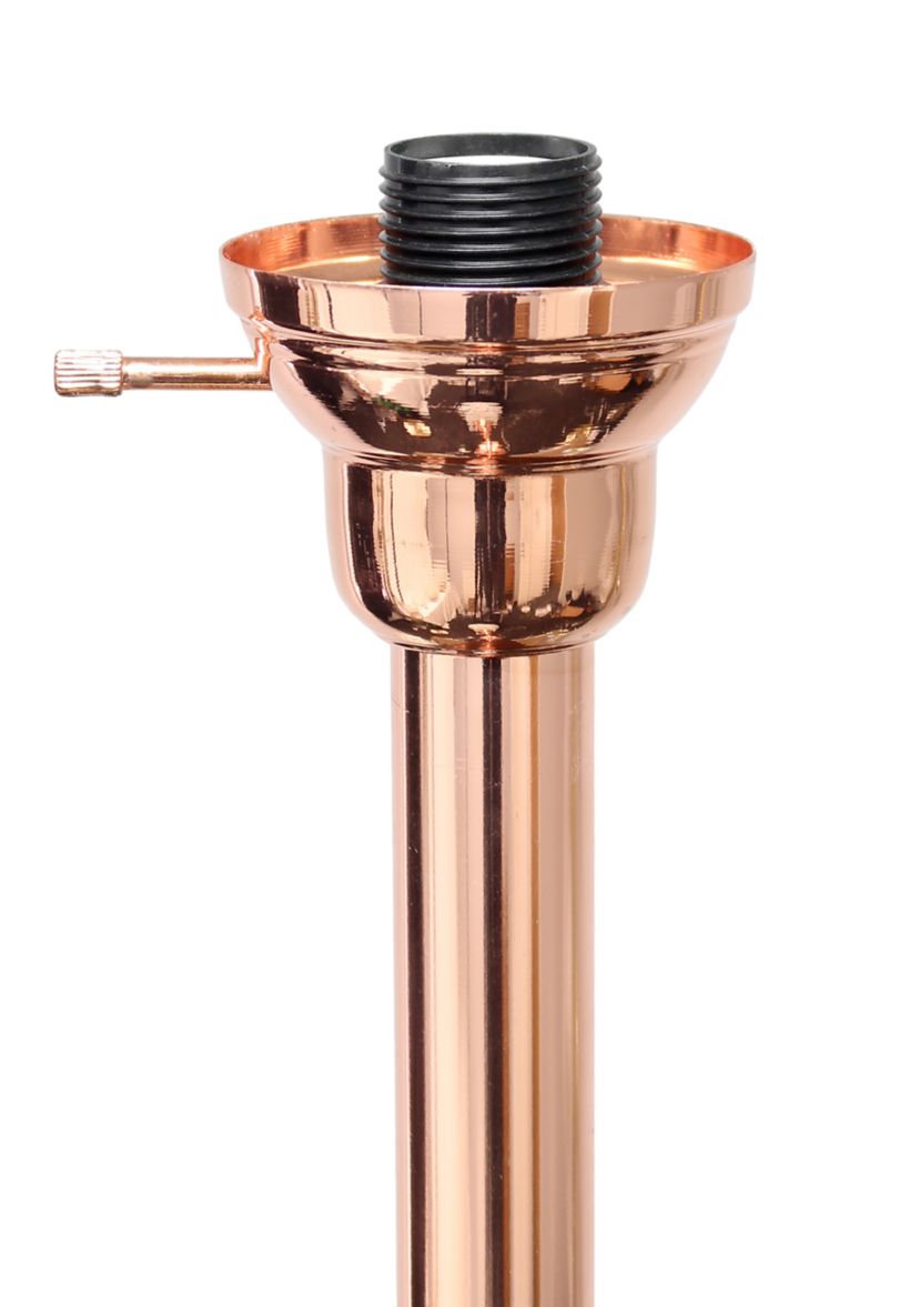 Torchiere Floor Lamp with 2 Reading Lights and Scalloped Glass Shades, Rose Gold