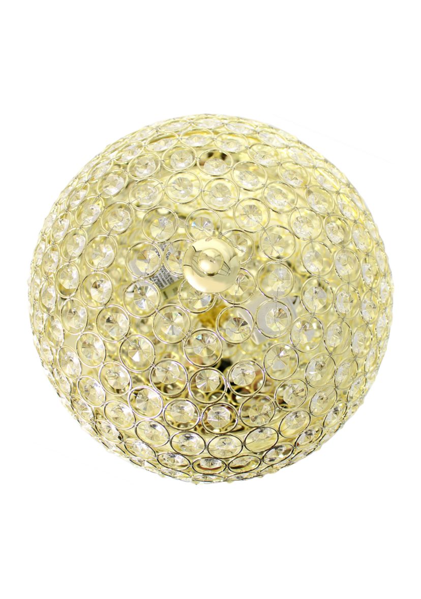 Crystal Glam 2 Light Ceiling Flush Mount 2 Pack, Gold