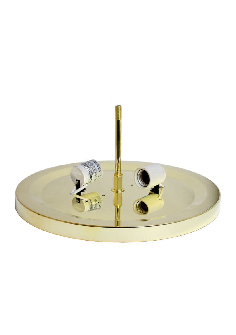 Crystal Glam 2 Light Ceiling Flush Mount 2 Pack, Gold