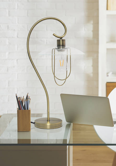 Lalia Home Modern Metal Scroll Table Lamp