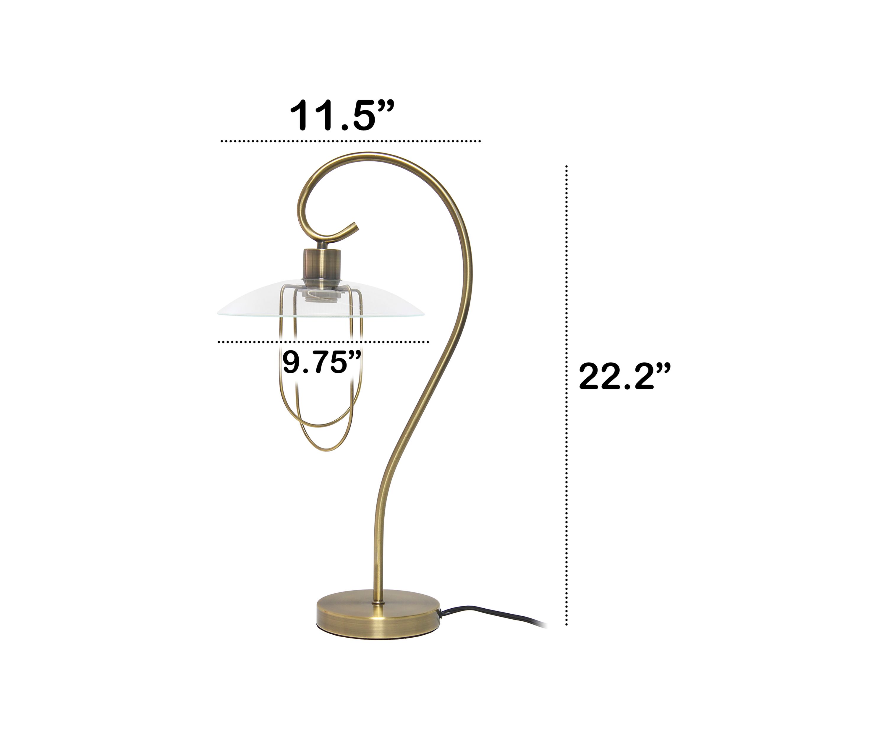 Modern Metal Scroll Table Lamp