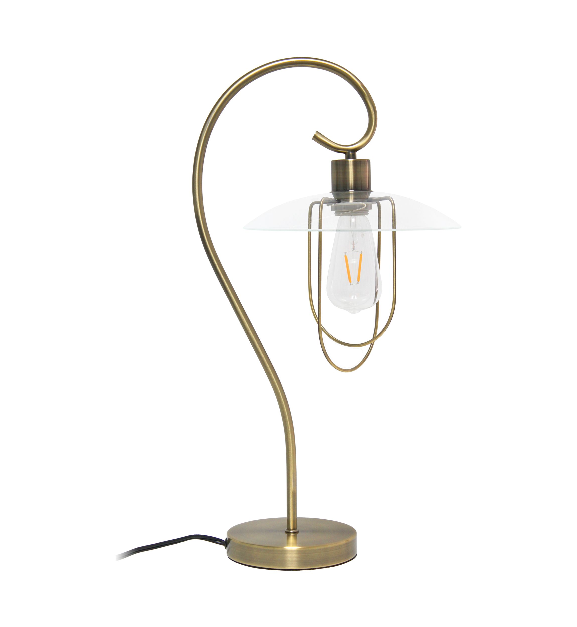 Modern Metal Scroll Table Lamp