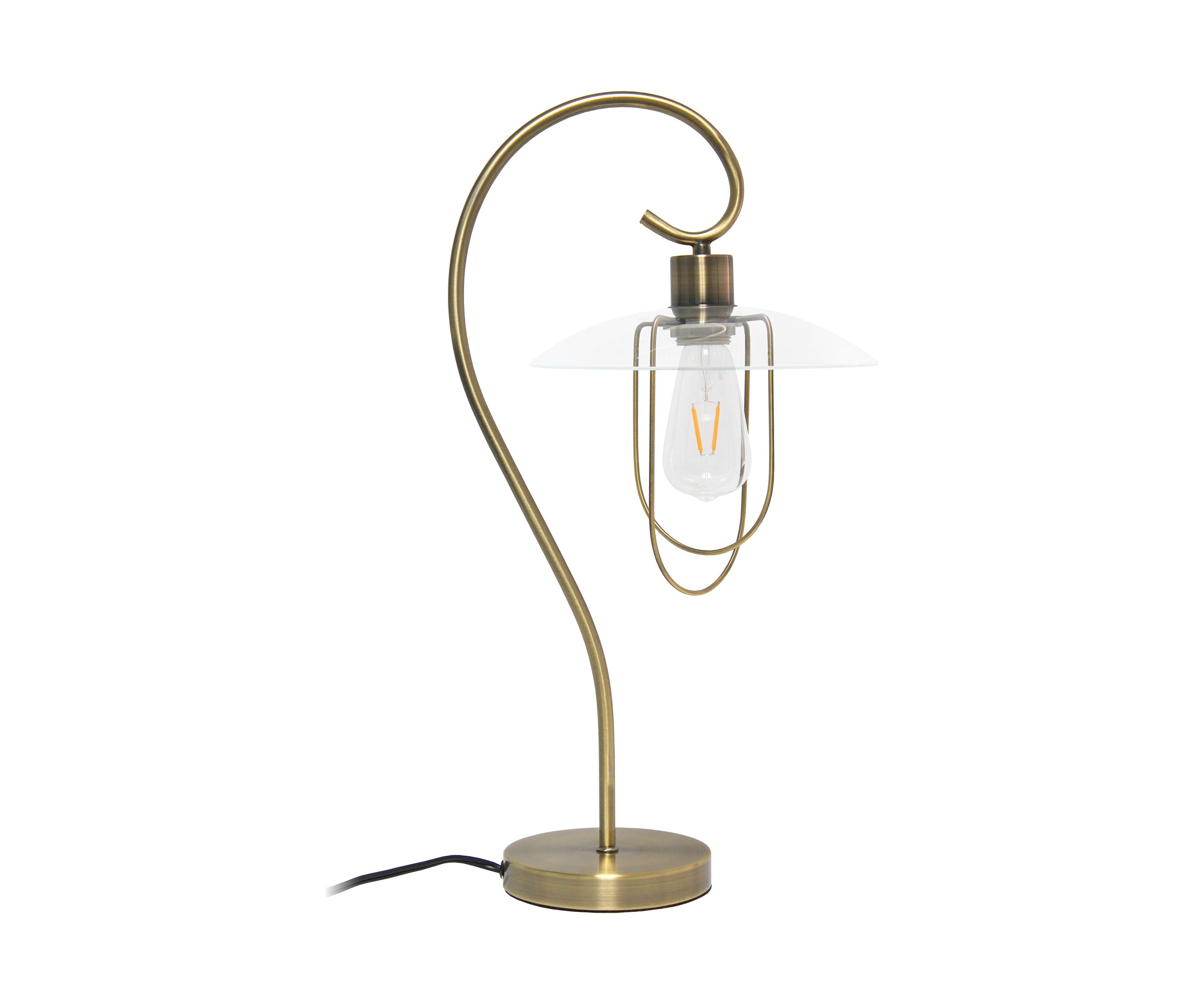 Modern Metal Scroll Table Lamp